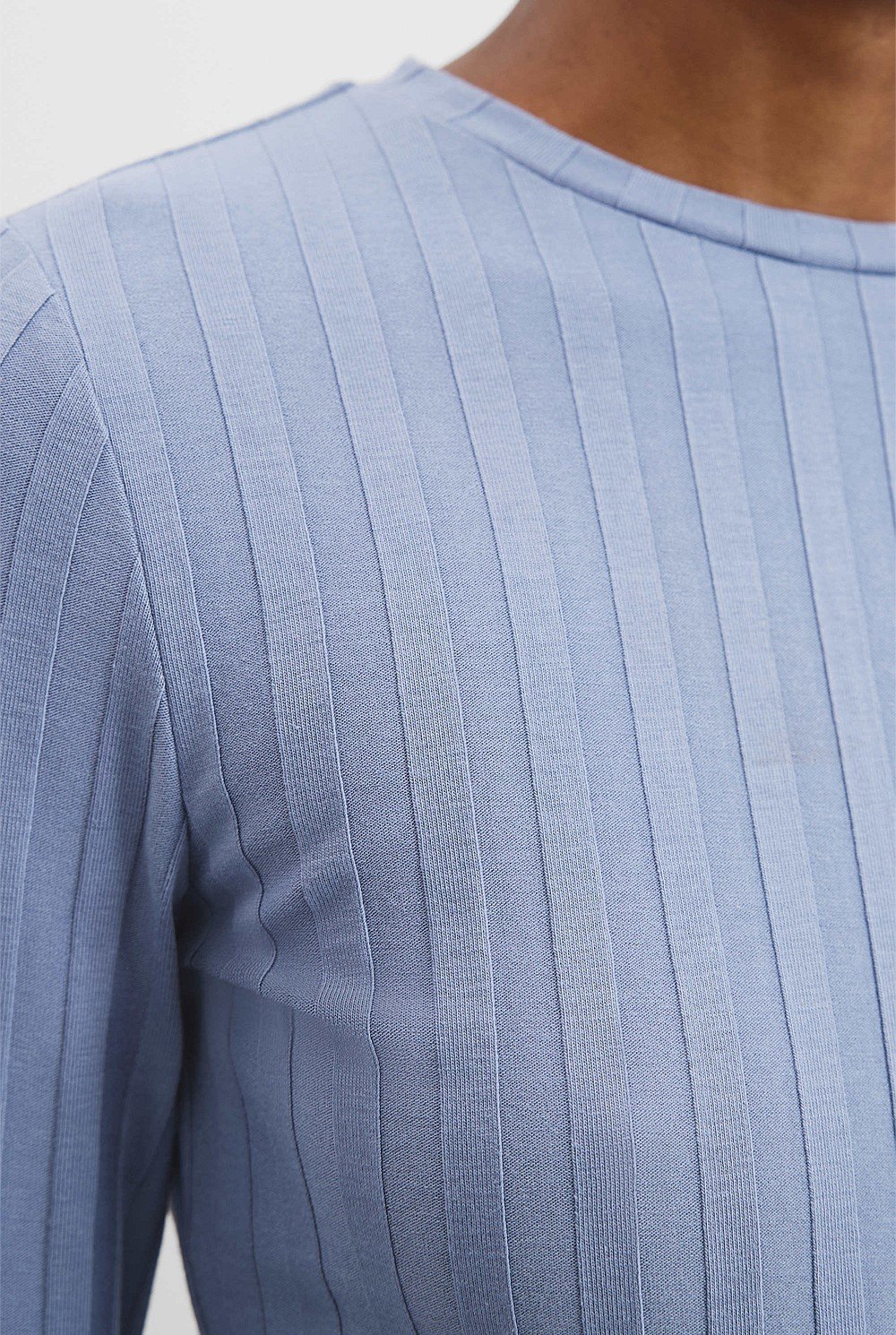 Wide Rib Long Sleeve T-Shirt