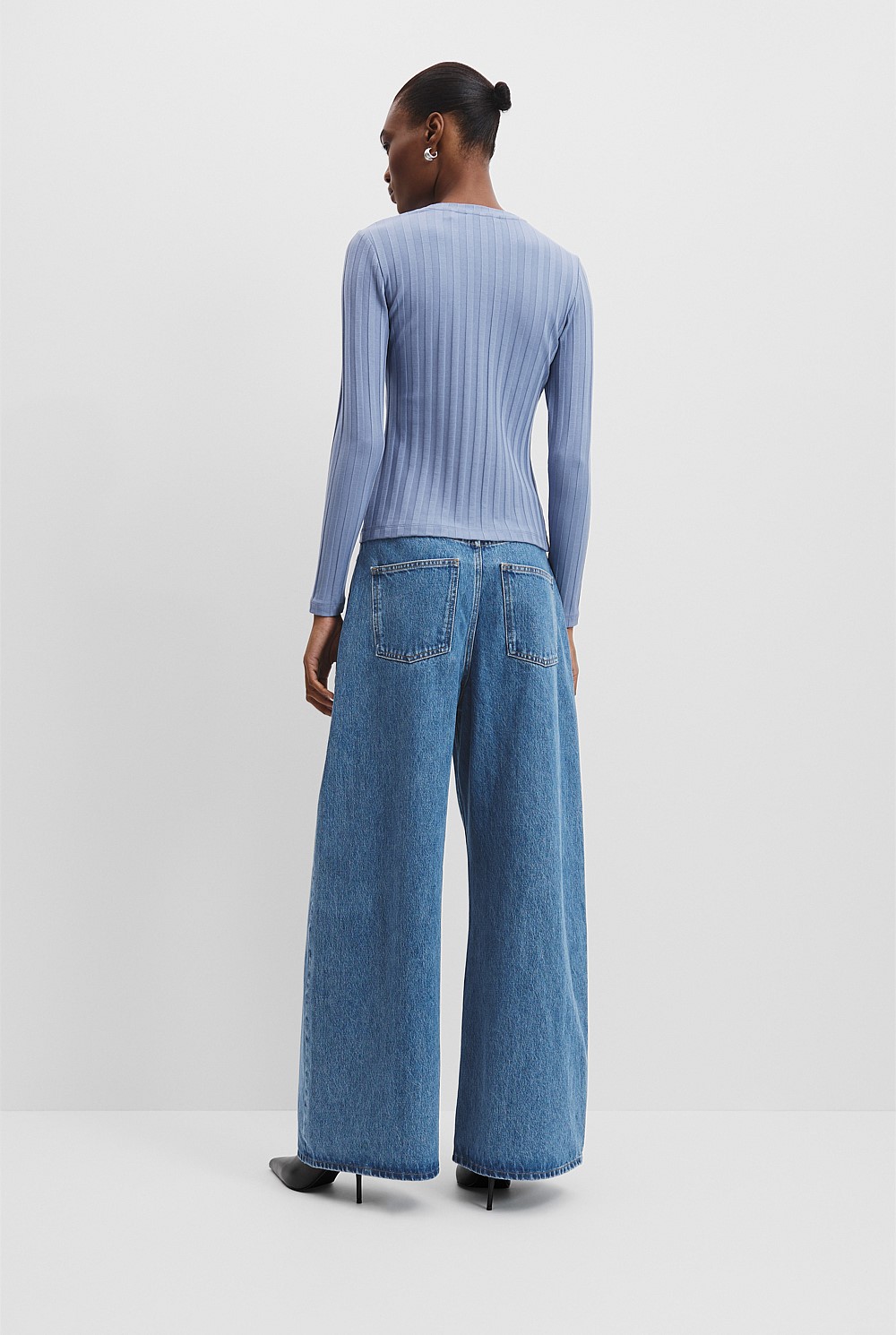Wide Rib Long Sleeve T-Shirt