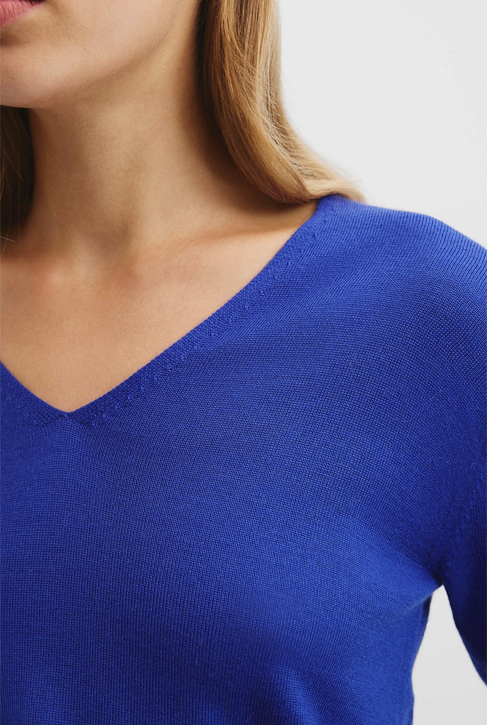 Verified Australian Merino Wool V-Neck Knit