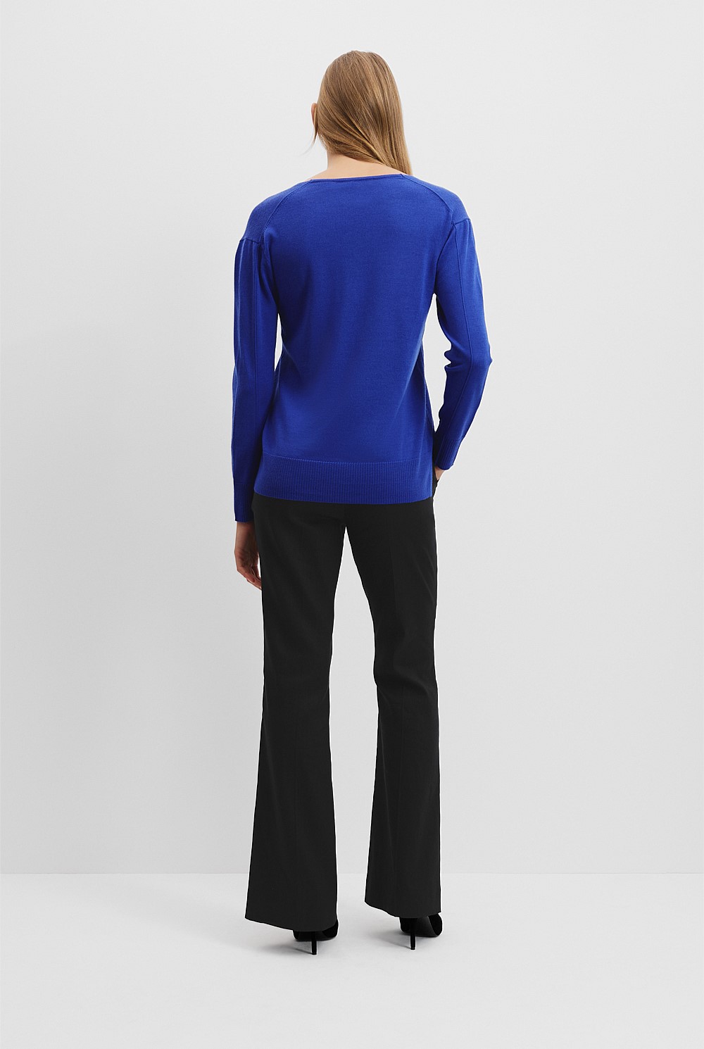 Verified Australian Merino Wool V-Neck Knit