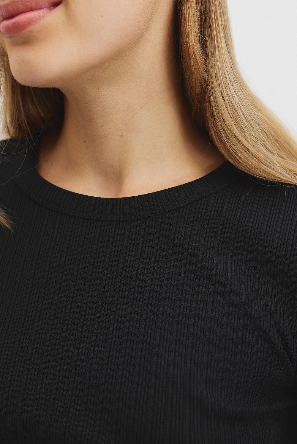 Australian Cotton Fitted Rib Top