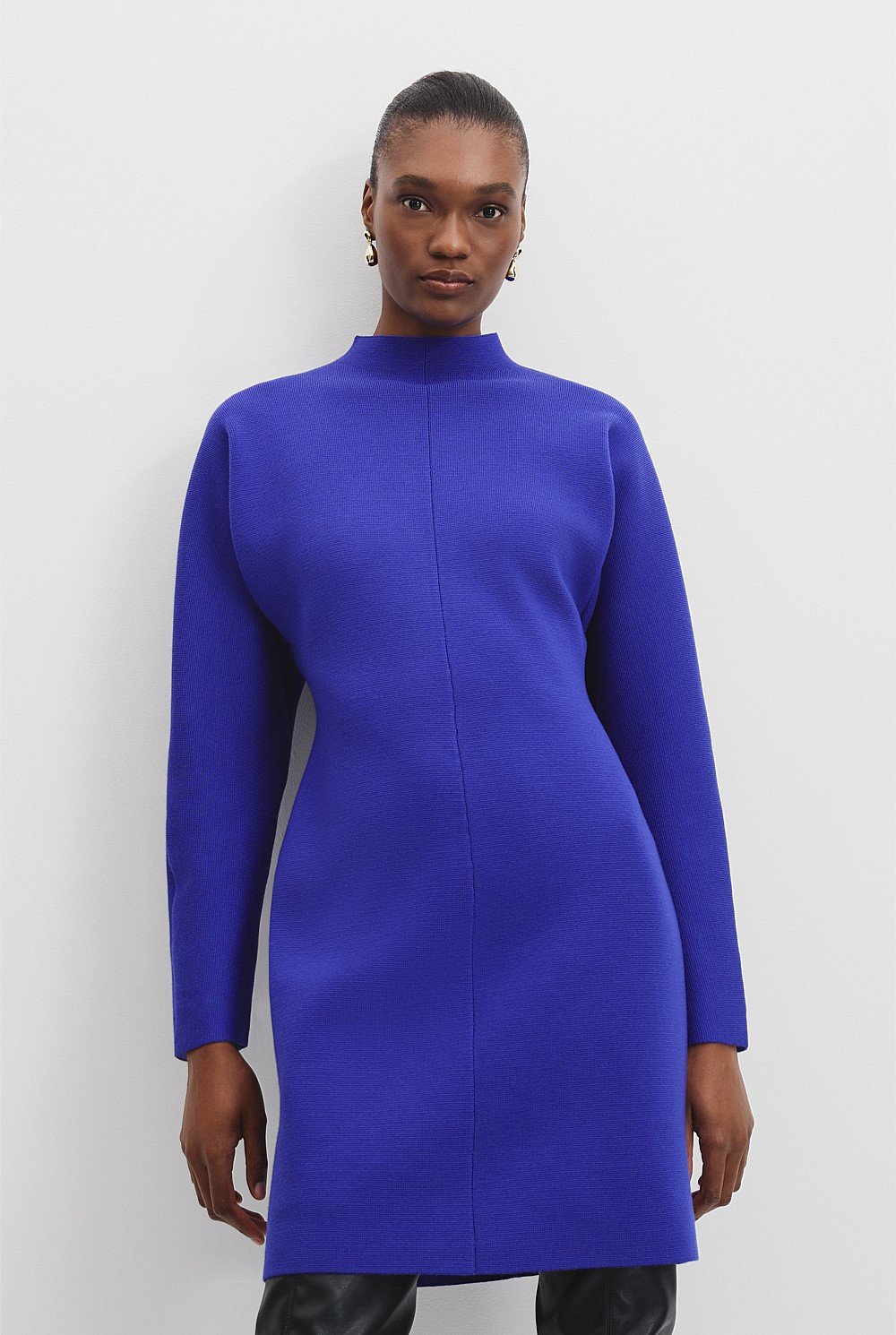 Compact Wool Knit Dress