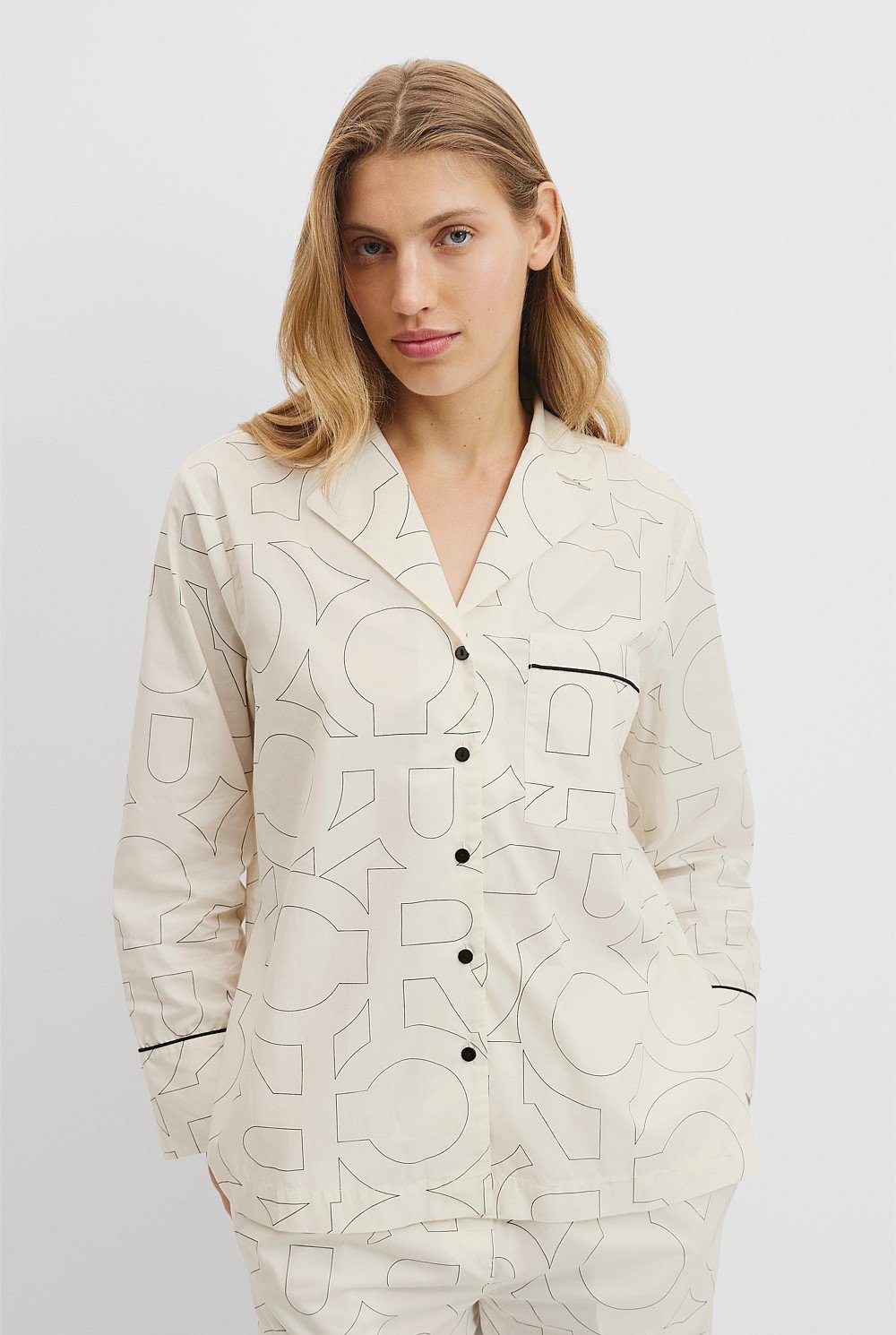Australian Cotton CR Monogram Pyjama Set