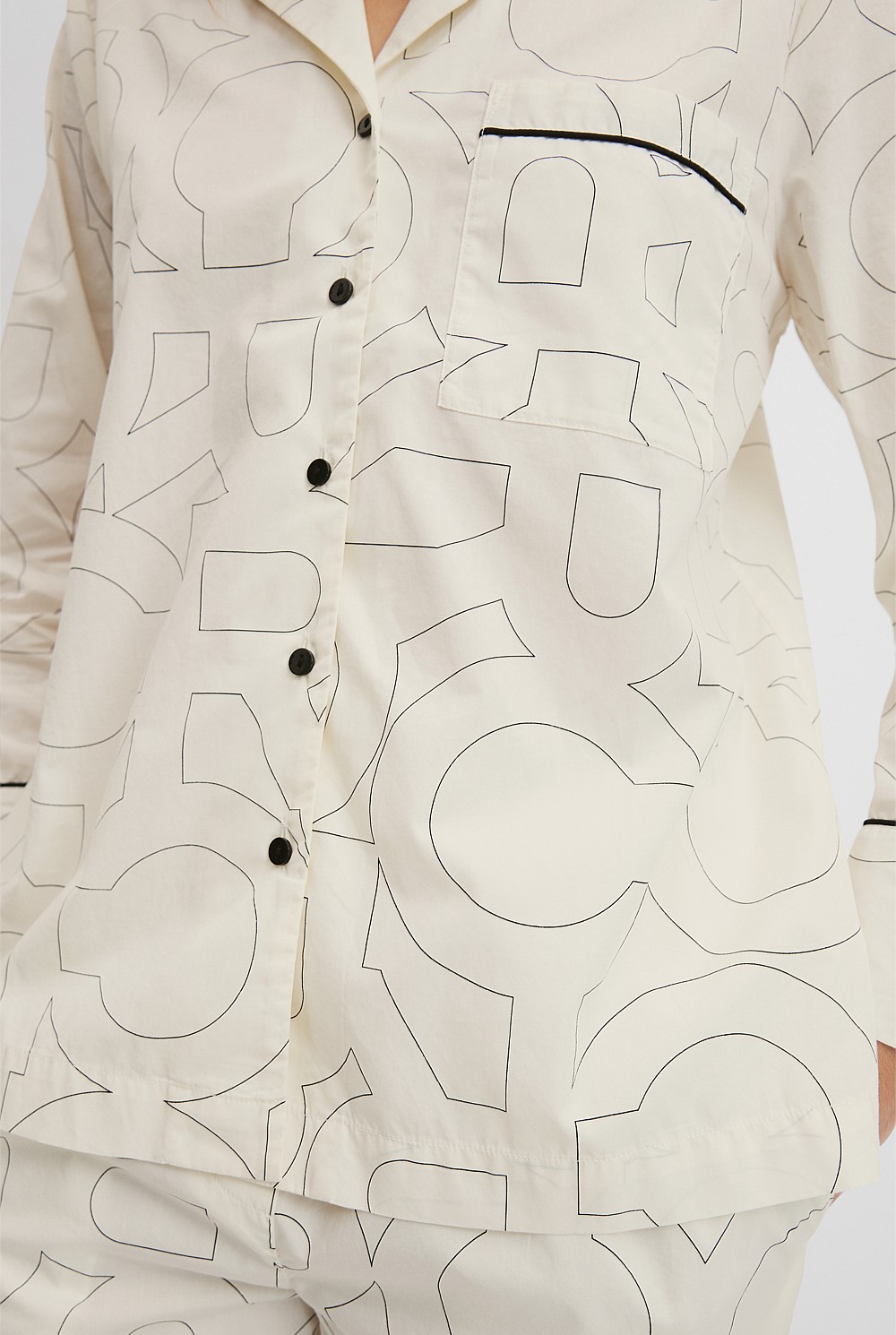 Australian Cotton CR Monogram Pyjama Set
