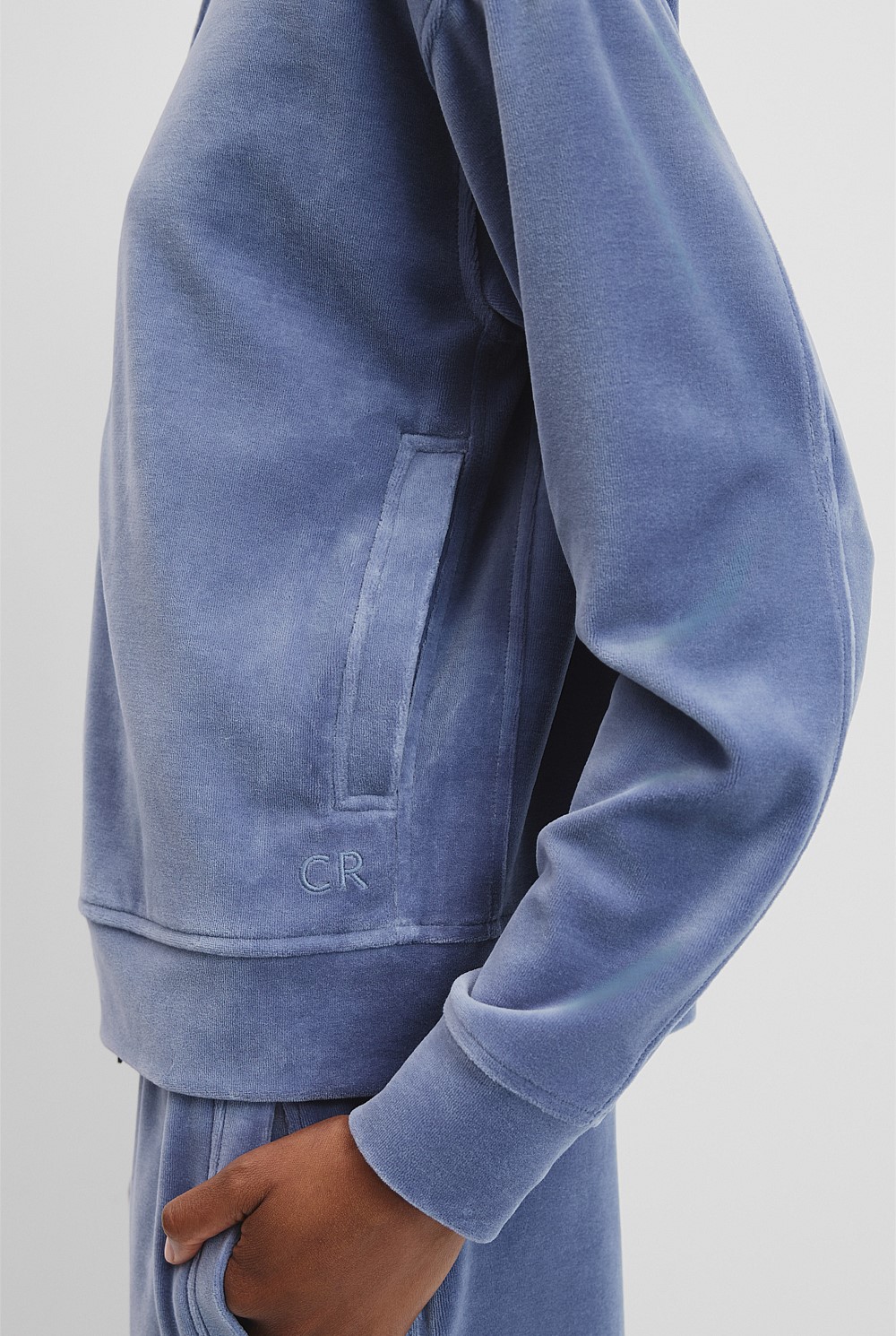 Velour Track Jacket