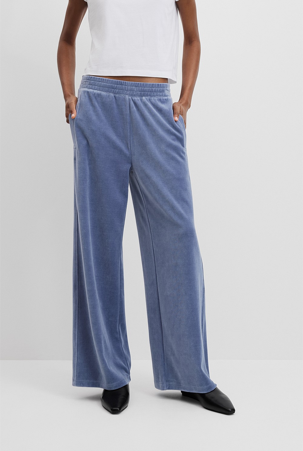 Velour Track Pant