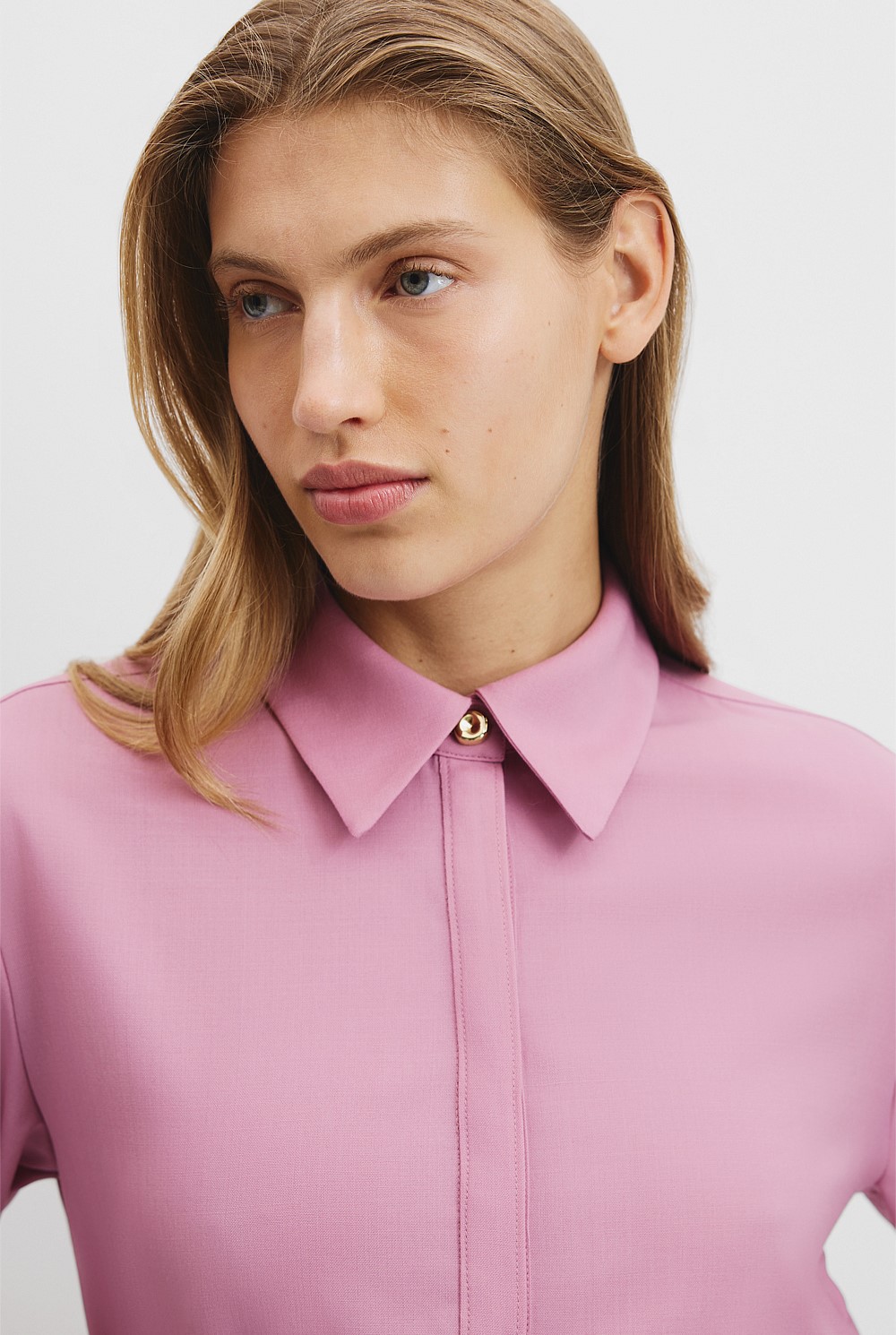 Wool Longline Shirt