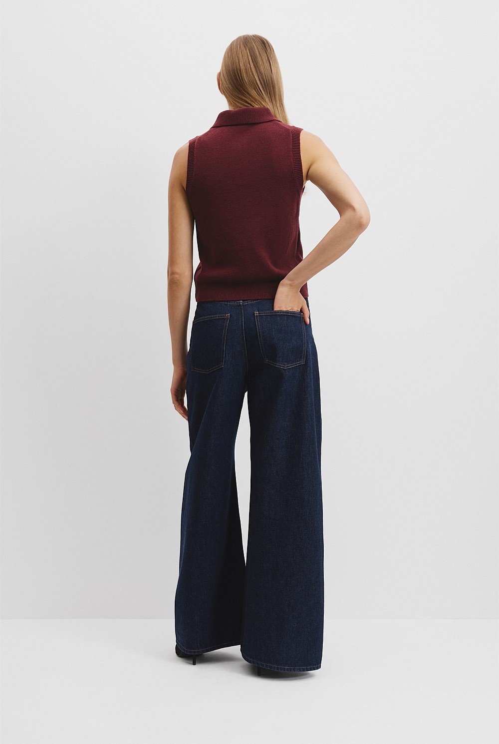 Collared Knit Vest