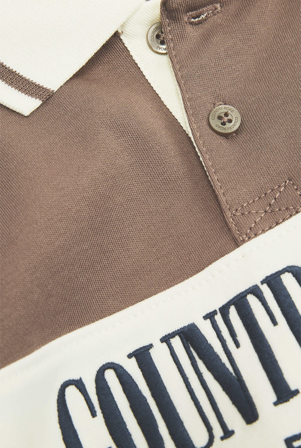 Organically Grown Cotton Logo Rugby T-Shirt