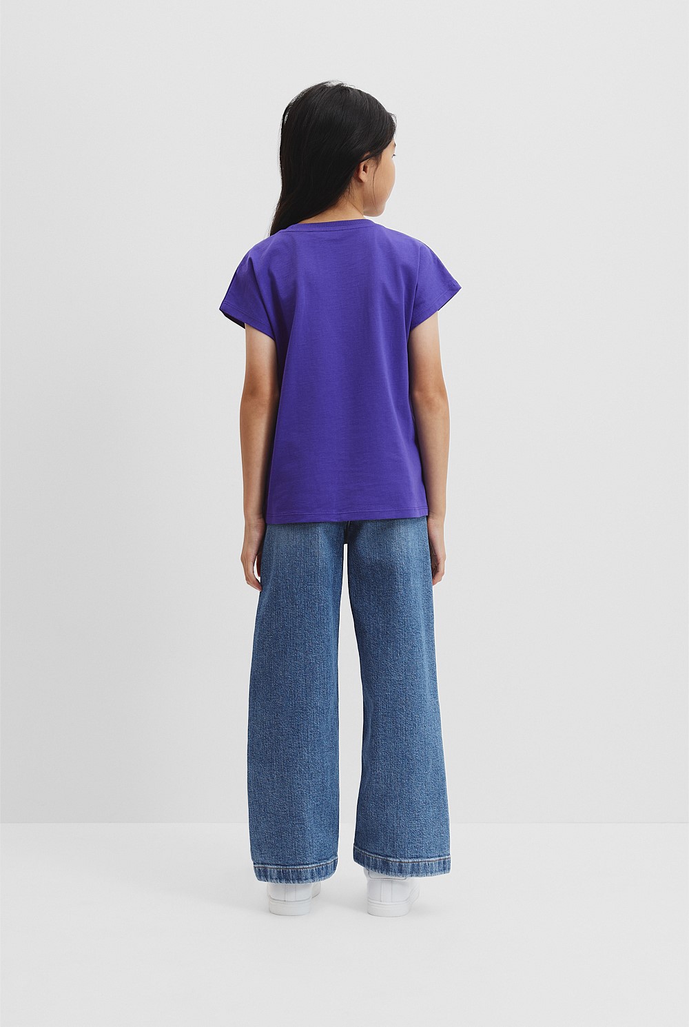Organically Grown Cotton Sequin Logo T-Shirt