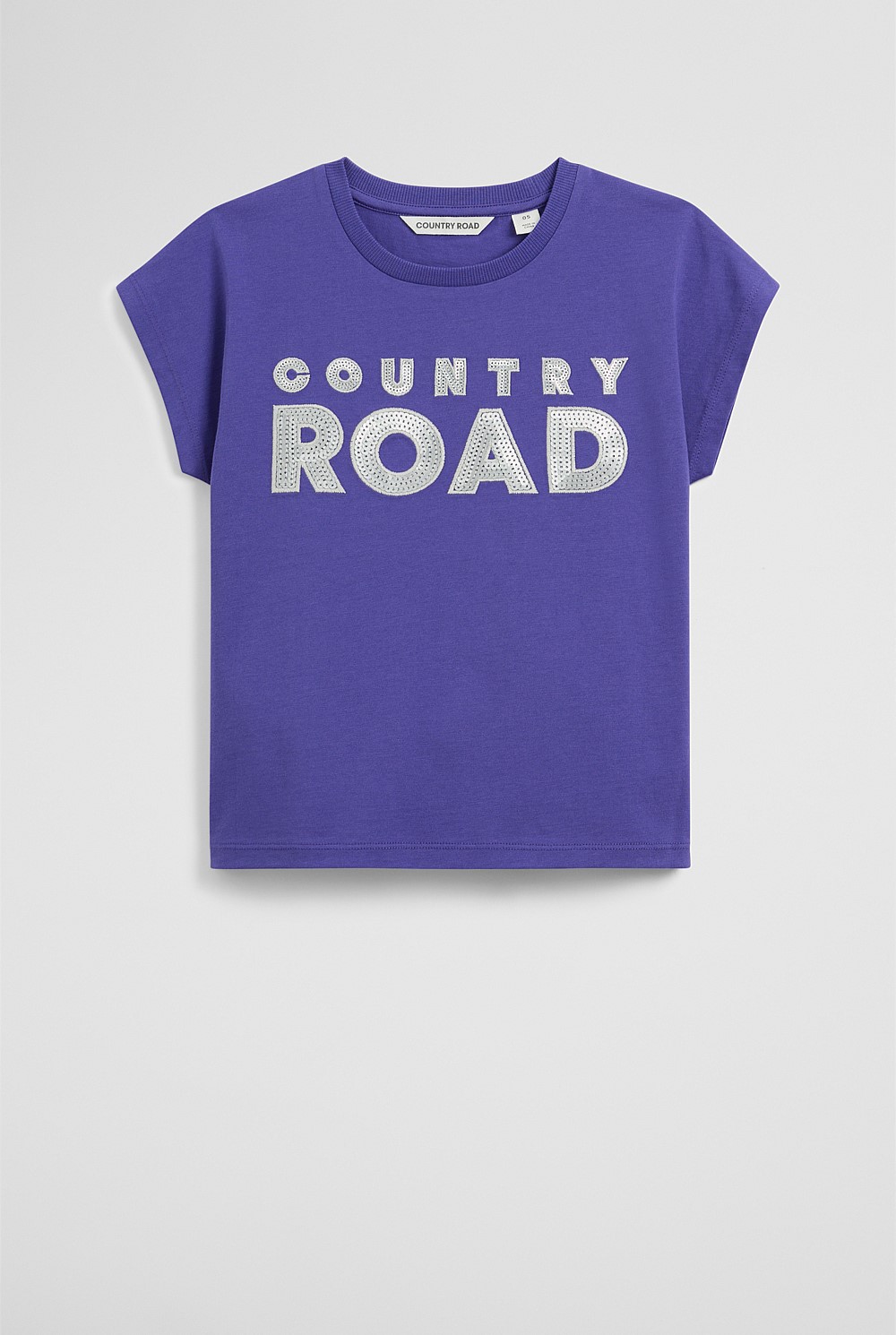 Organically Grown Cotton Sequin Logo T-Shirt