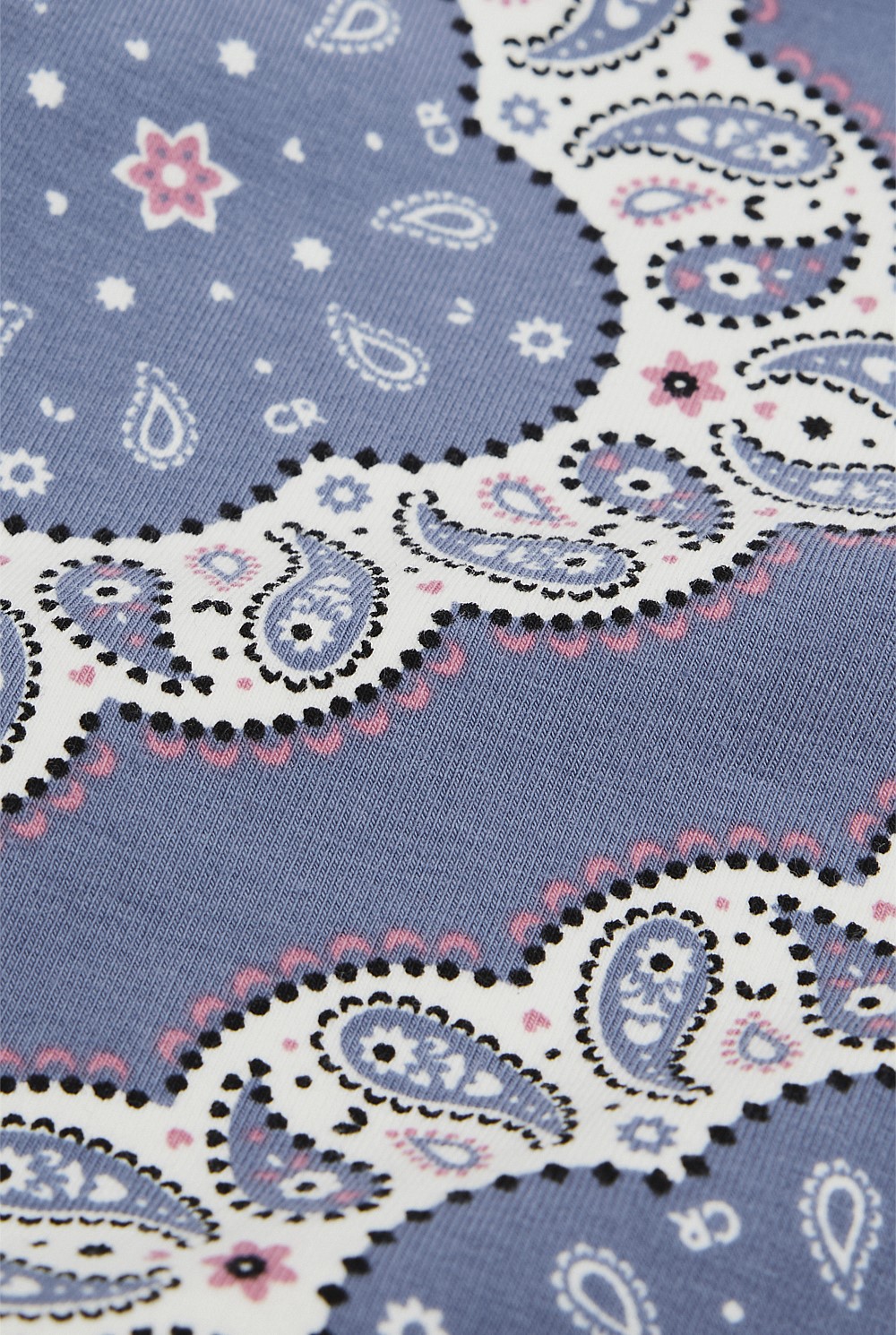 Organically Grown Cotton Blend Paisley Legging
