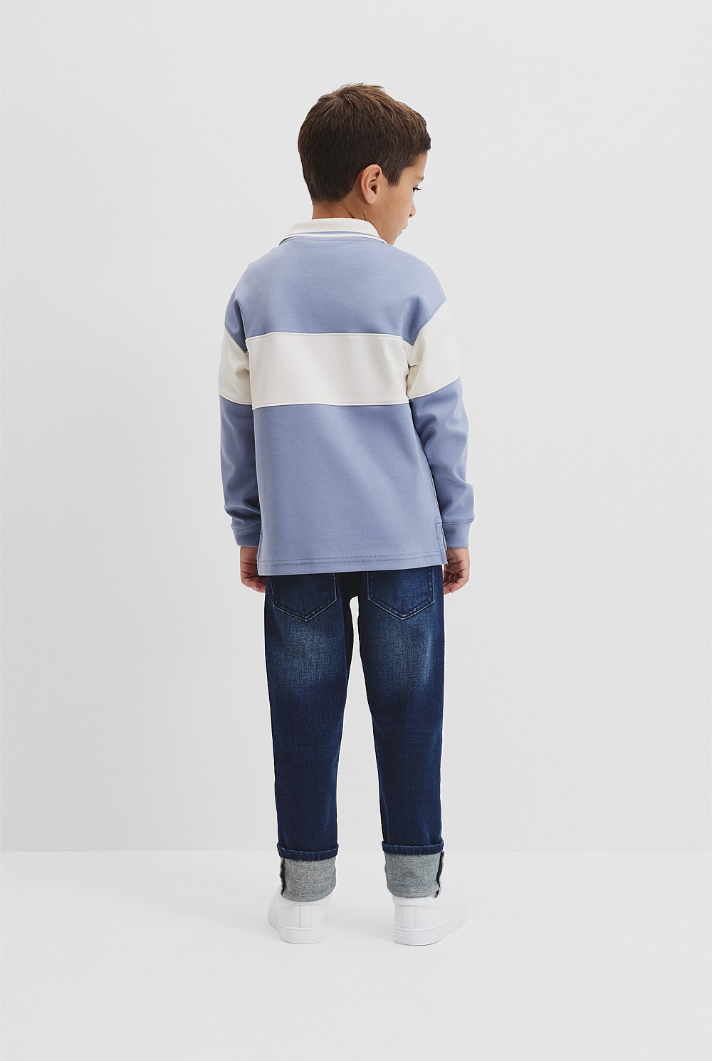 Organically Grown Cotton Stripe Rugby Top