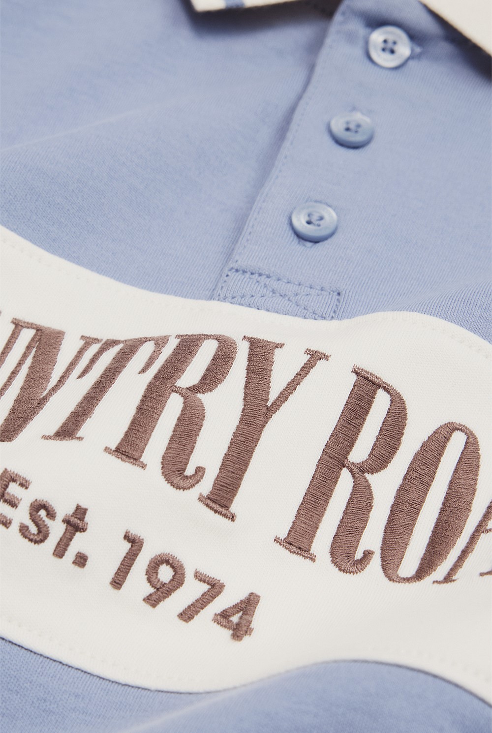 Organically Grown Cotton Stripe Rugby Top