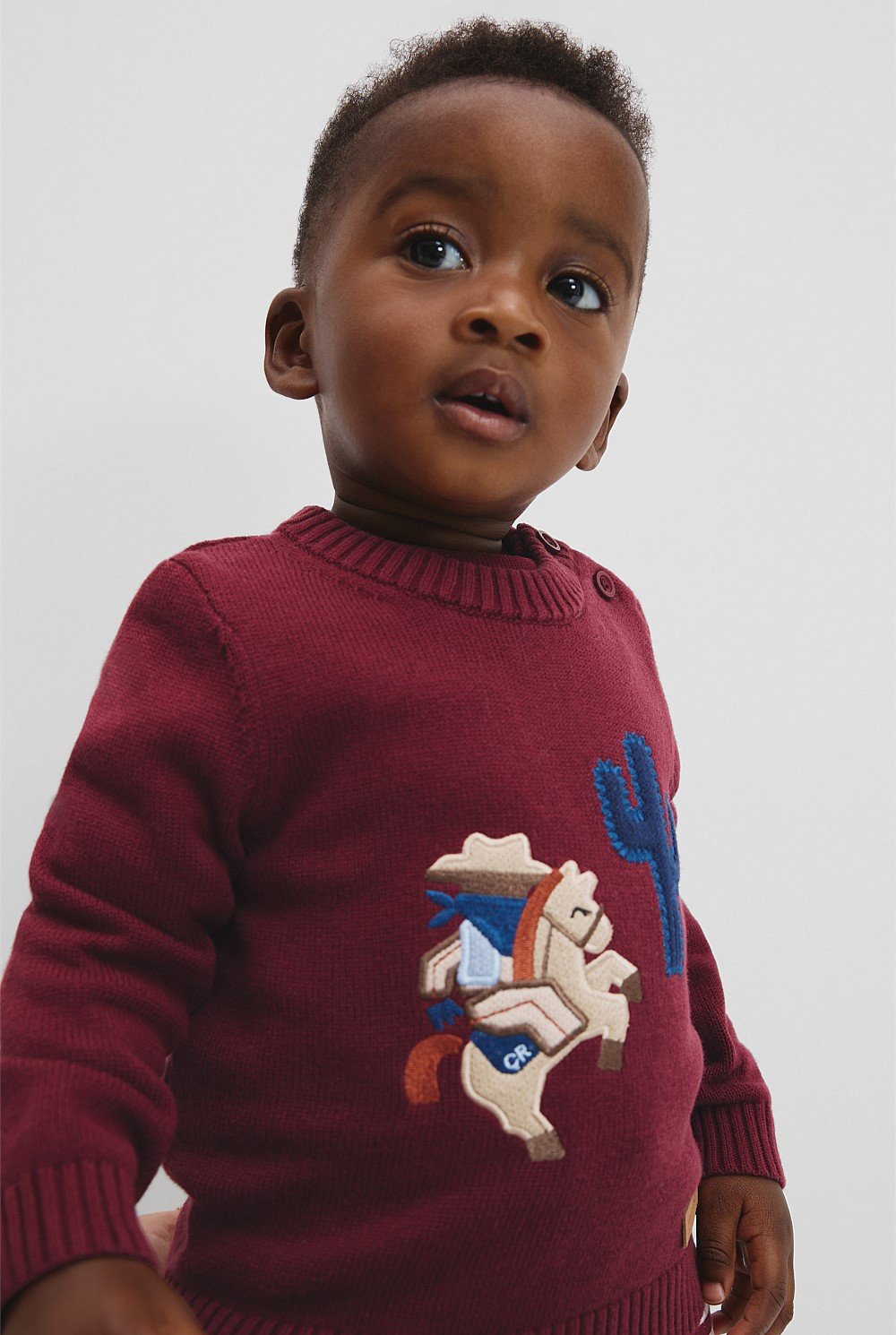 Organically Grown Cotton Blend Cowboy Knit