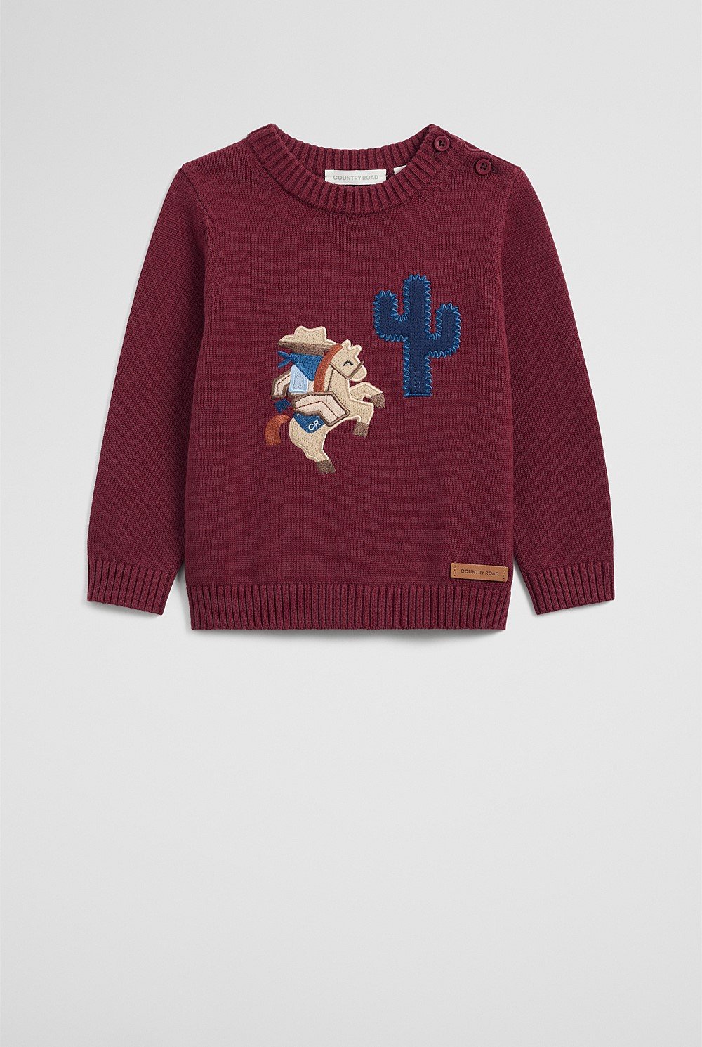 Organically Grown Cotton Blend Cowboy Knit