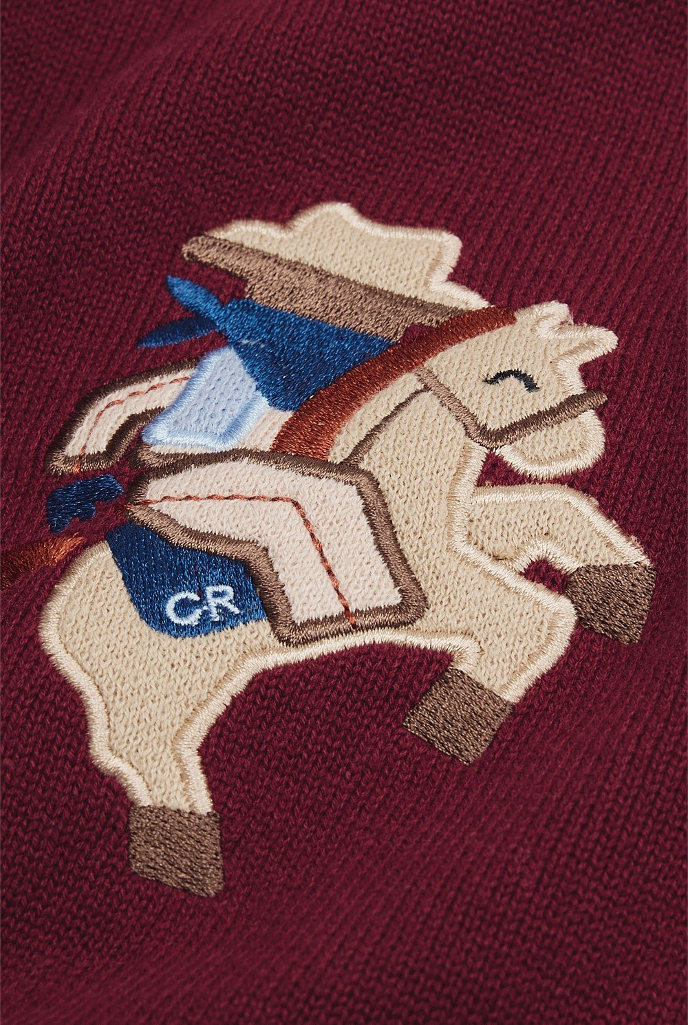 Organically Grown Cotton Blend Cowboy Knit