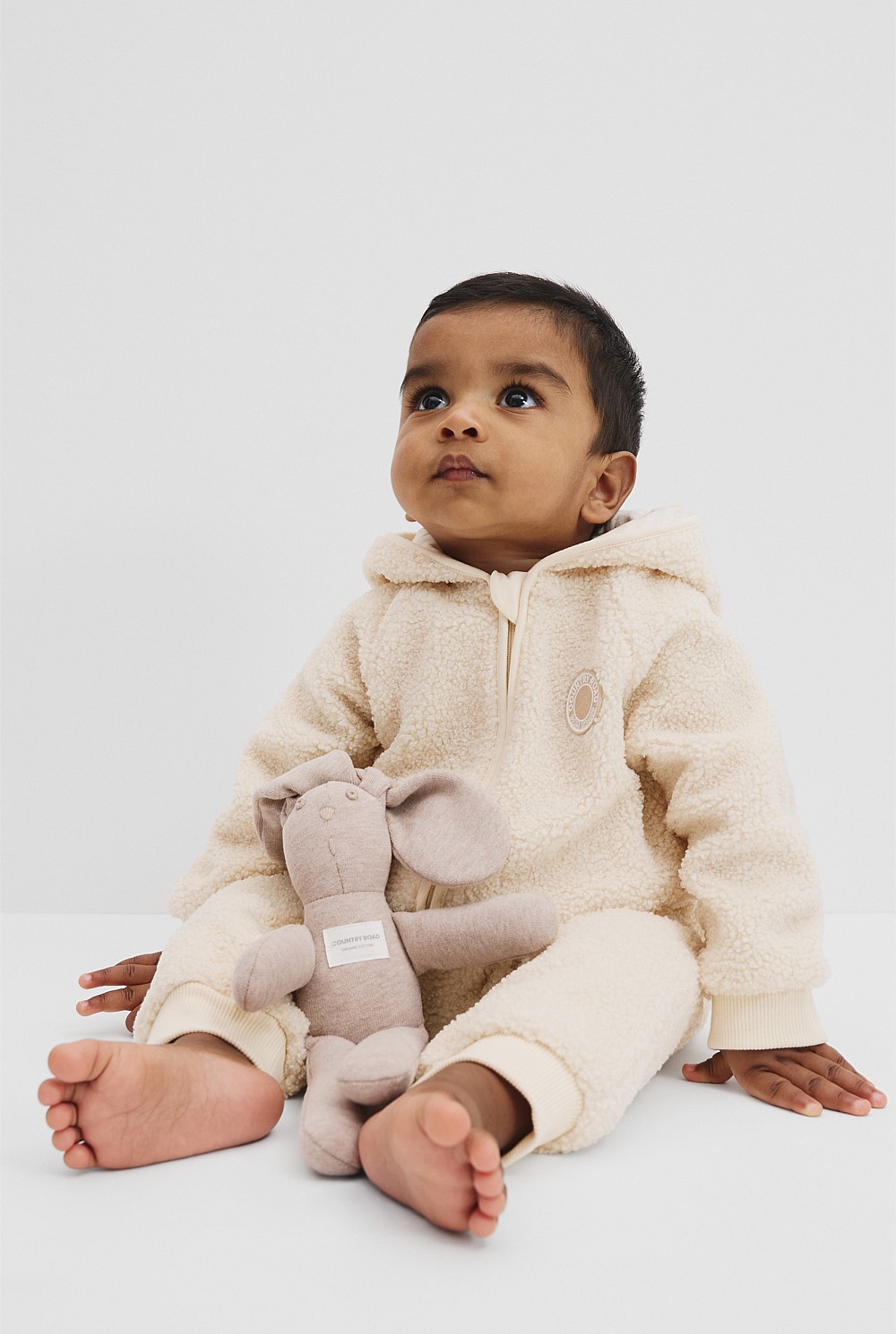 Recycled Polyester Sherpa Hooded Jumpsuit
