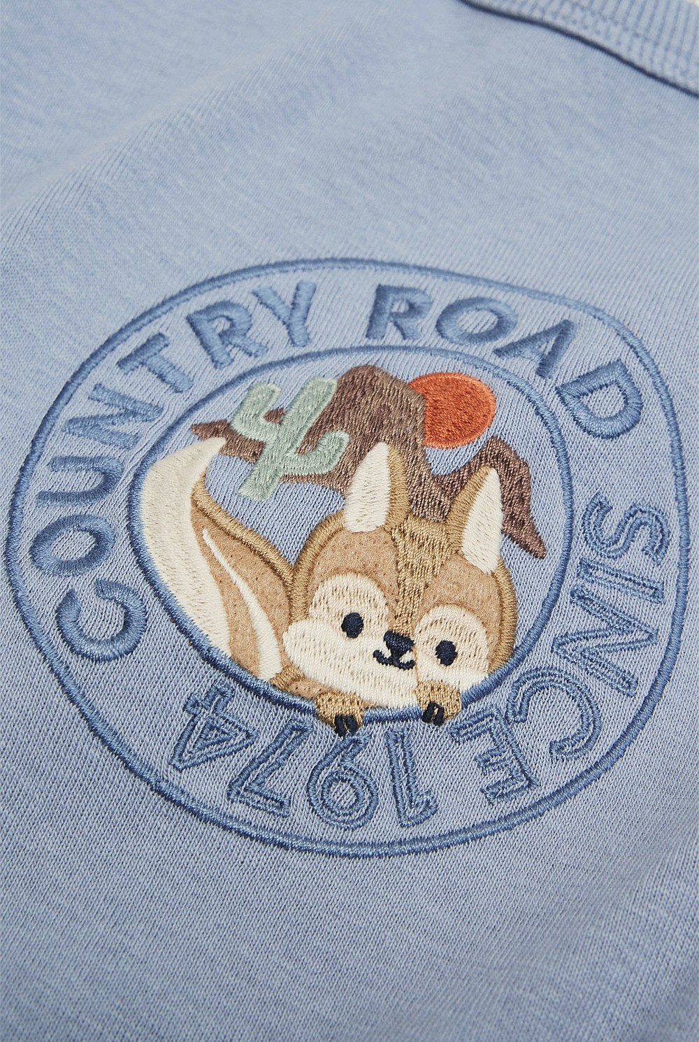Organically Grown Cotton Mountain Logo T-Shirt