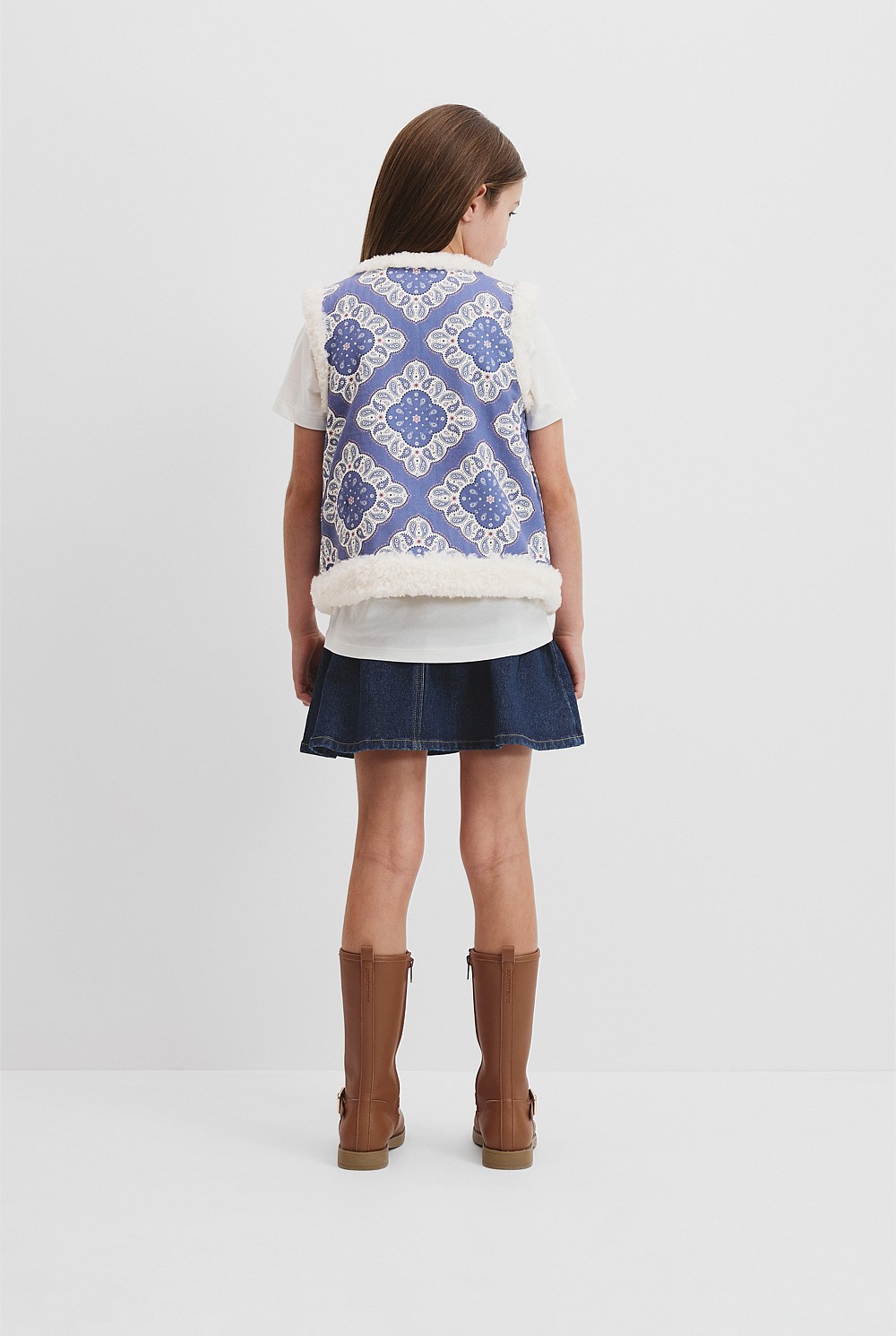 Paisley Sherpa Vest