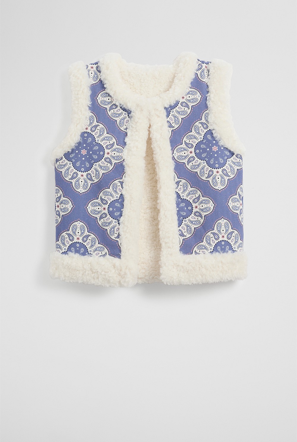Paisley Sherpa Vest