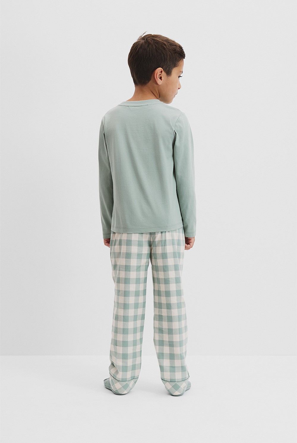 Australian Cotton Check Logo Pyjama
