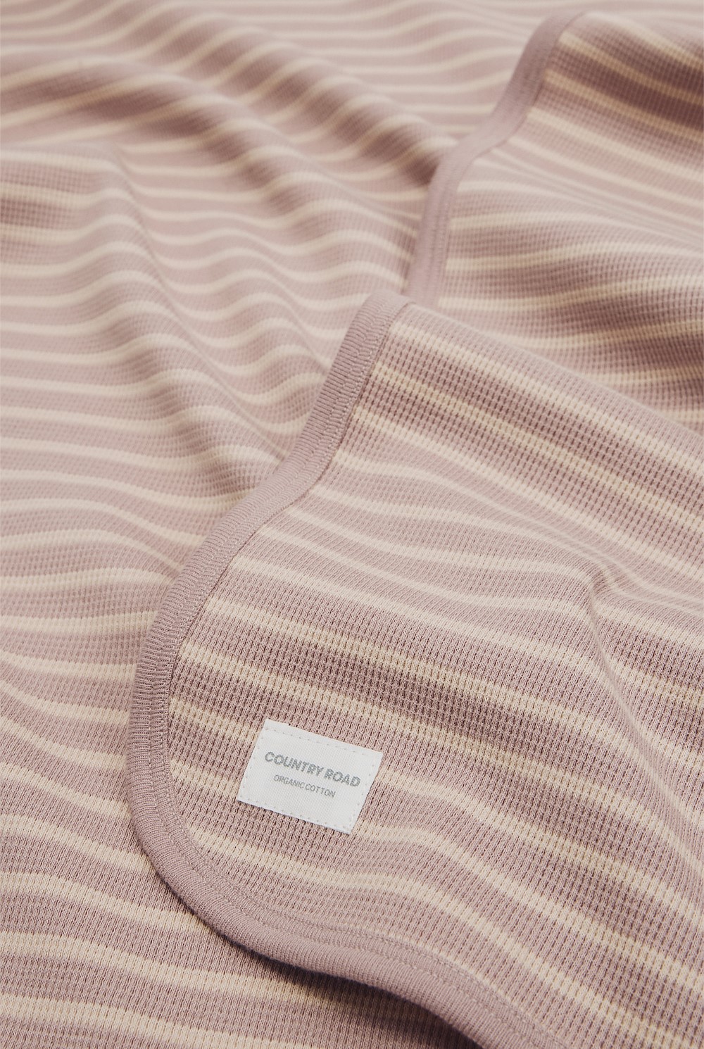 Organically Grown Cotton Waffle Blanket