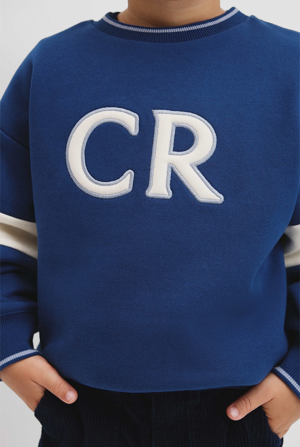 Organically Grown Cotton Country Road Panelled Sweat