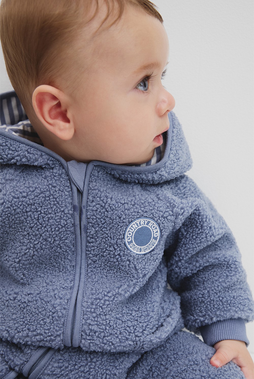 Recycled Polyester Sherpa Hooded Jumpsuit