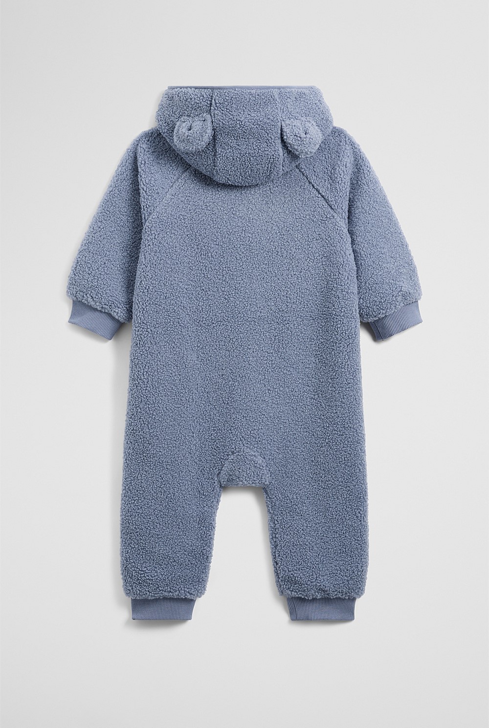Recycled Polyester Sherpa Hooded Jumpsuit