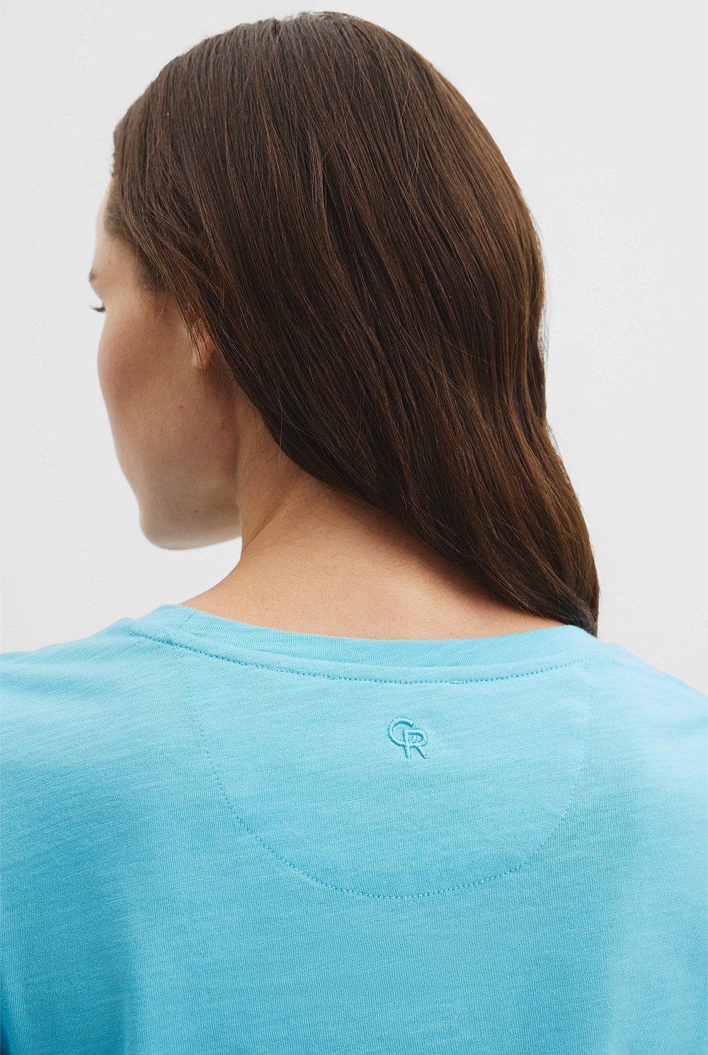 Australian Good Earth Cotton Textured Slub T-Shirt
