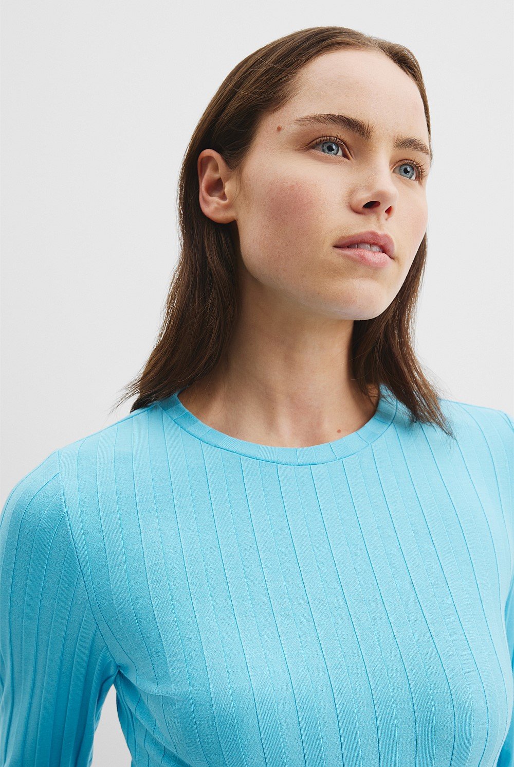 Wide Rib Long Sleeve T-Shirt