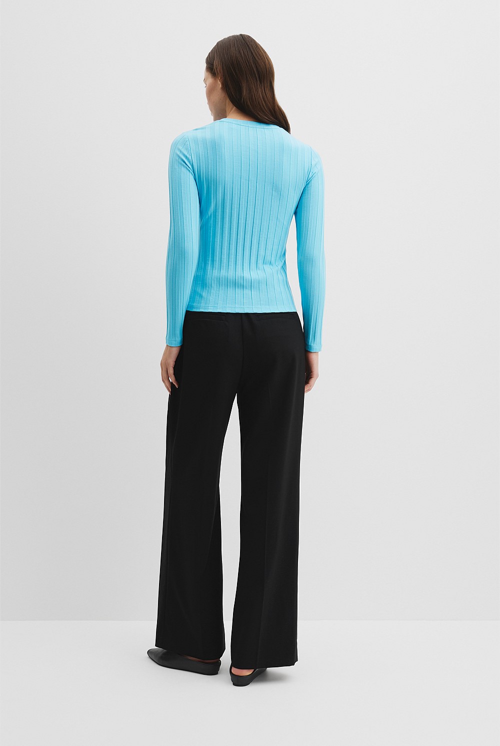 Wide Rib Long Sleeve T-Shirt
