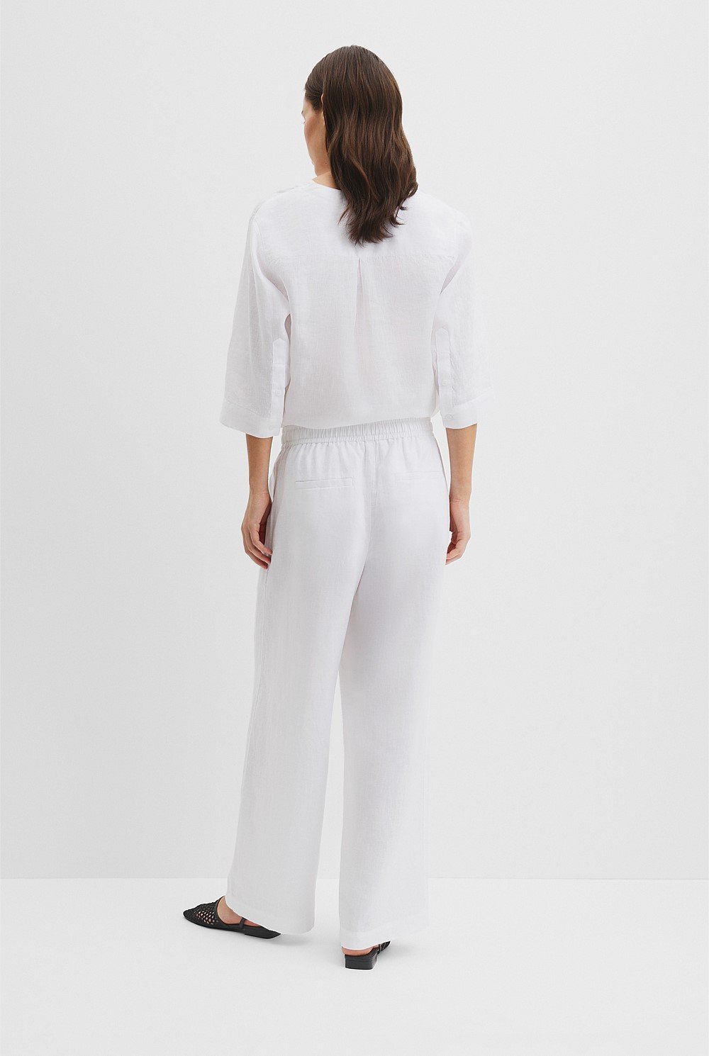 Tie Detail Linen Pant