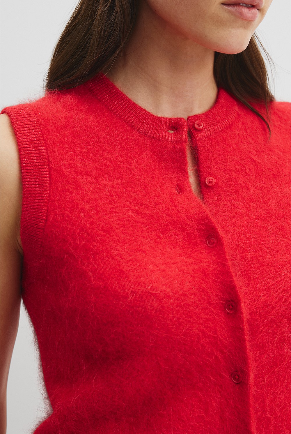 High Pile Knit Vest