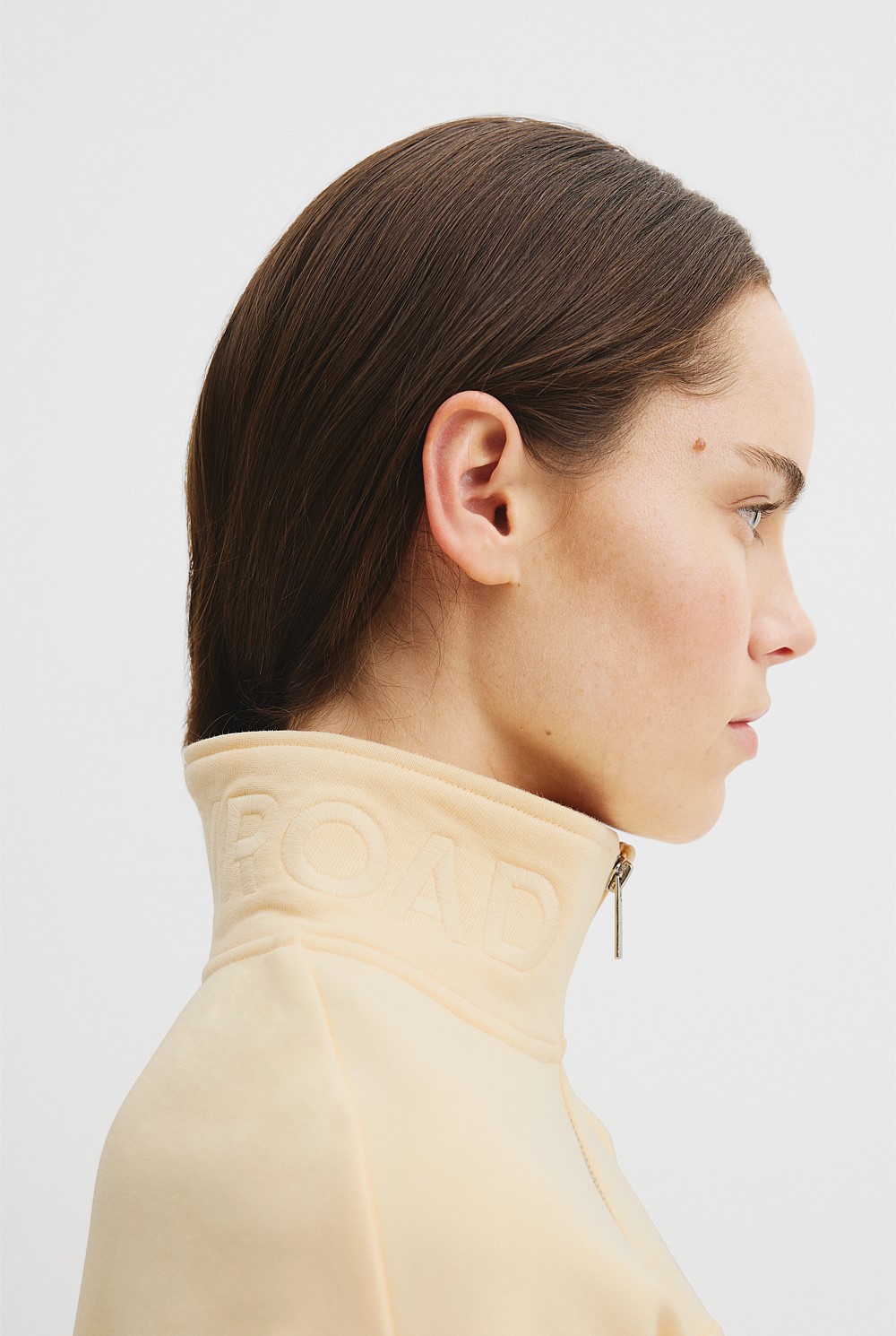 Australian Cotton Logo Half Zip Neck Sweat