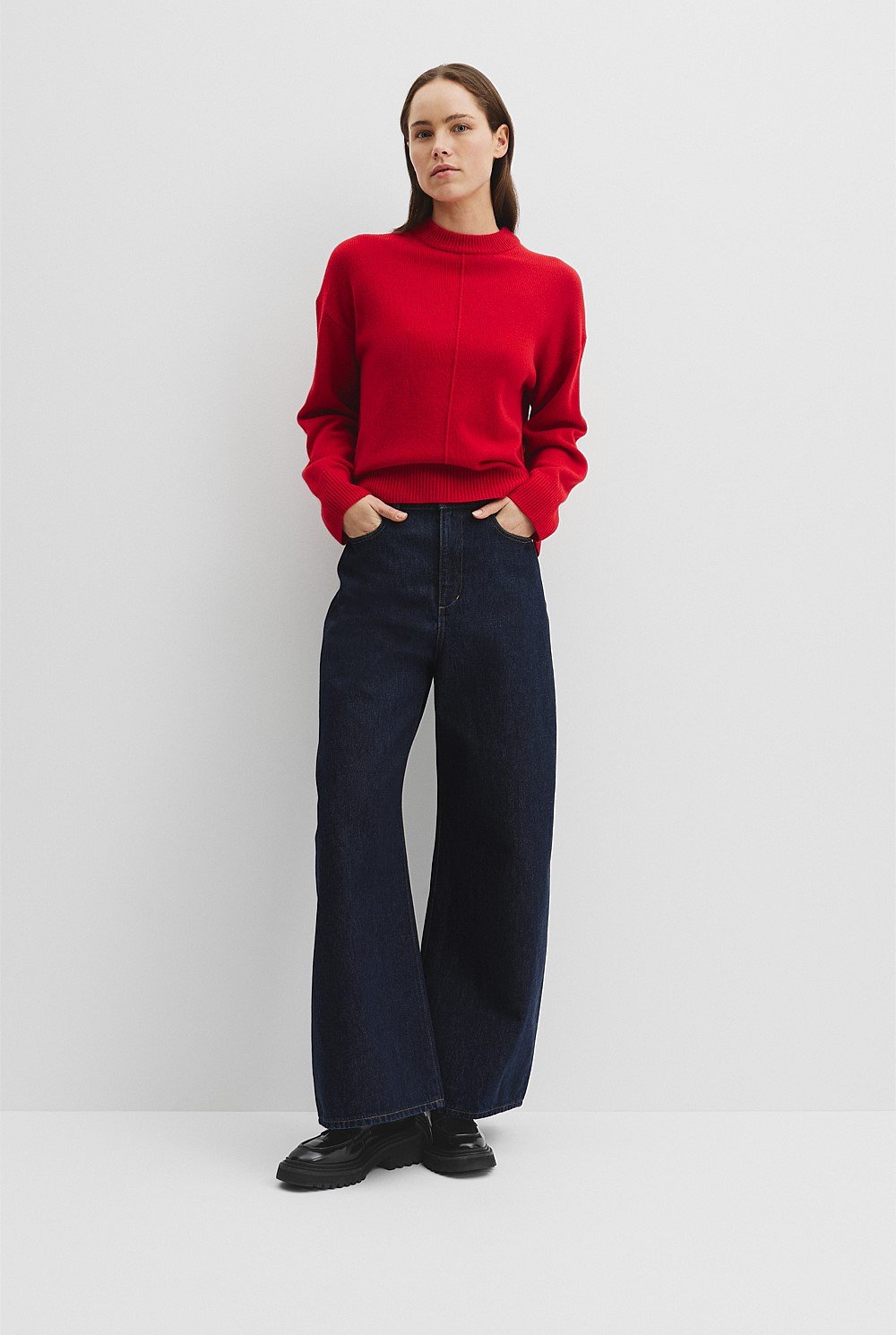 Merino Wool Crew Neck Knit