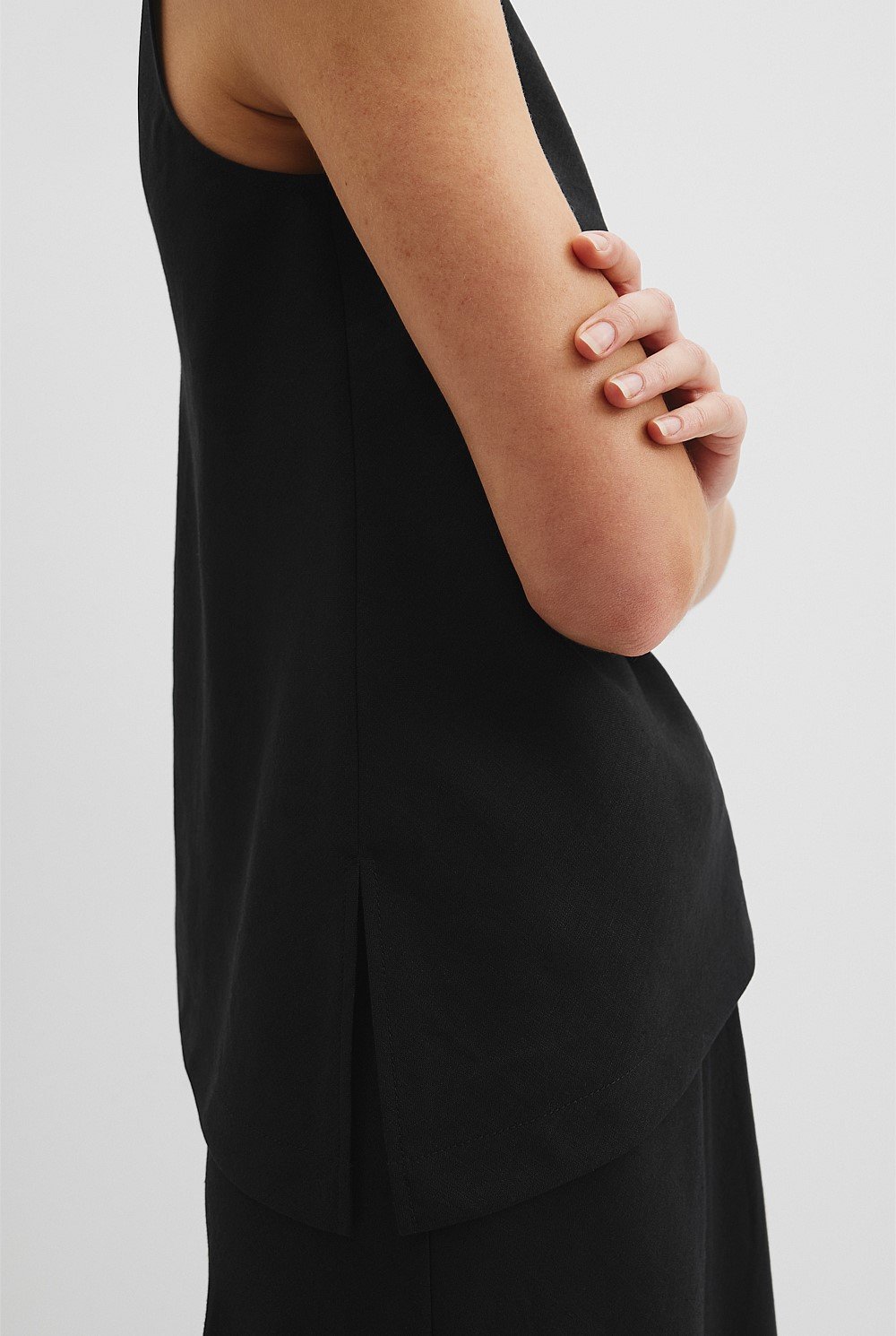Orgqnically Grown Linen Bias Tank