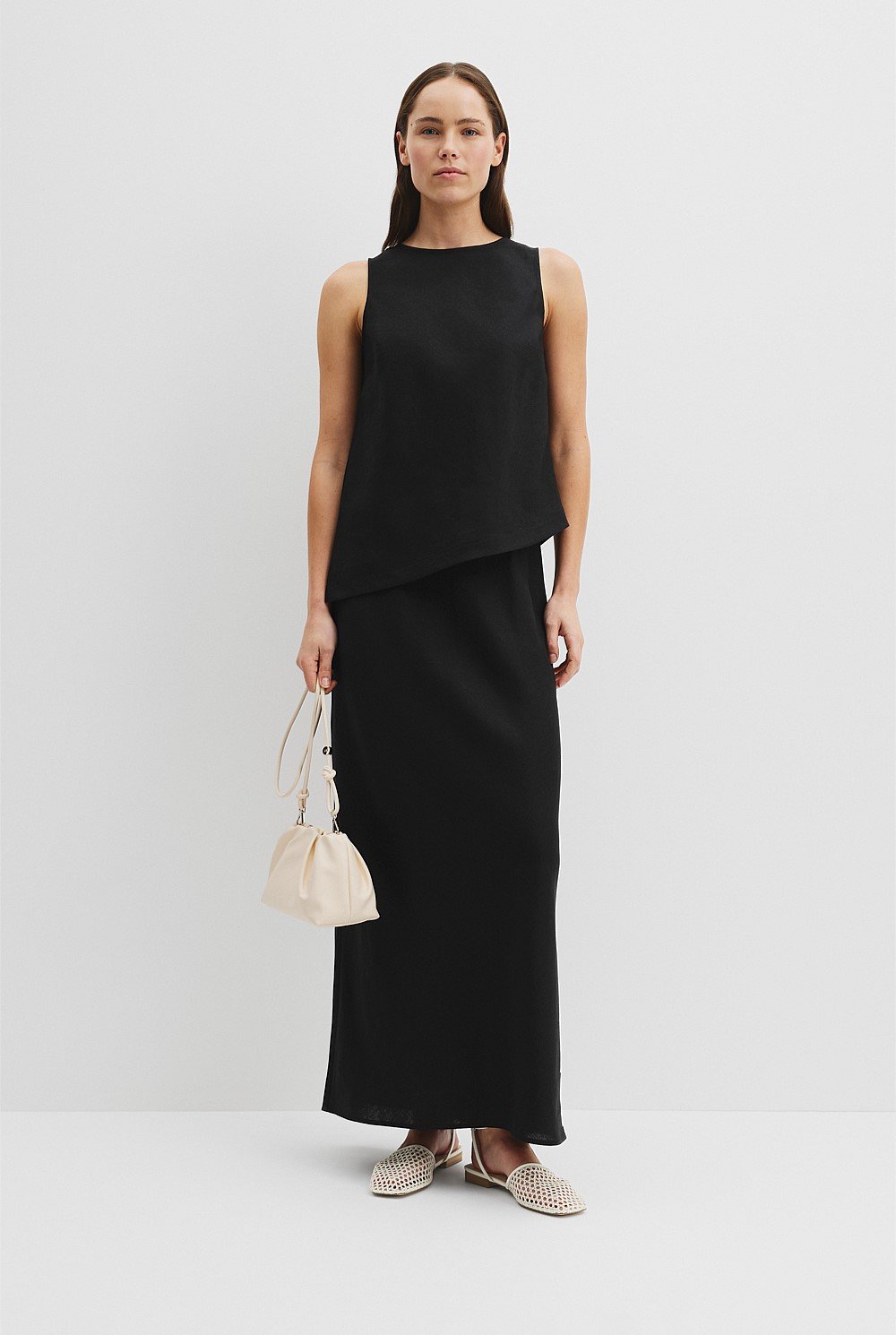 Orgqnically Grown Linen Bias Tank