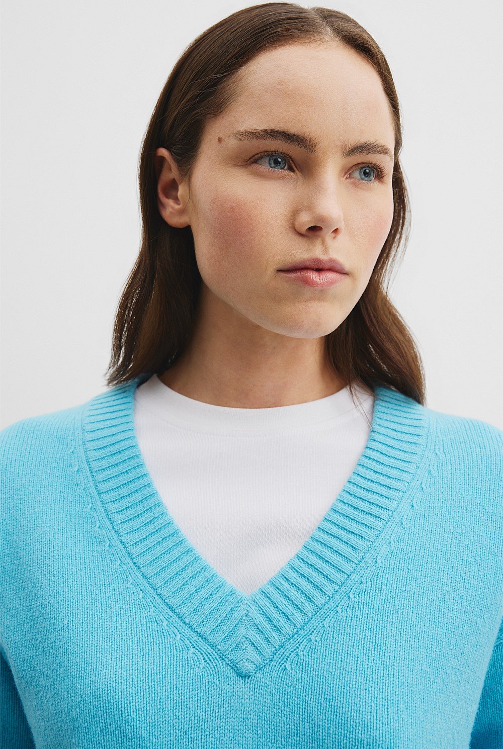 Merino Wool V-Neck Knit