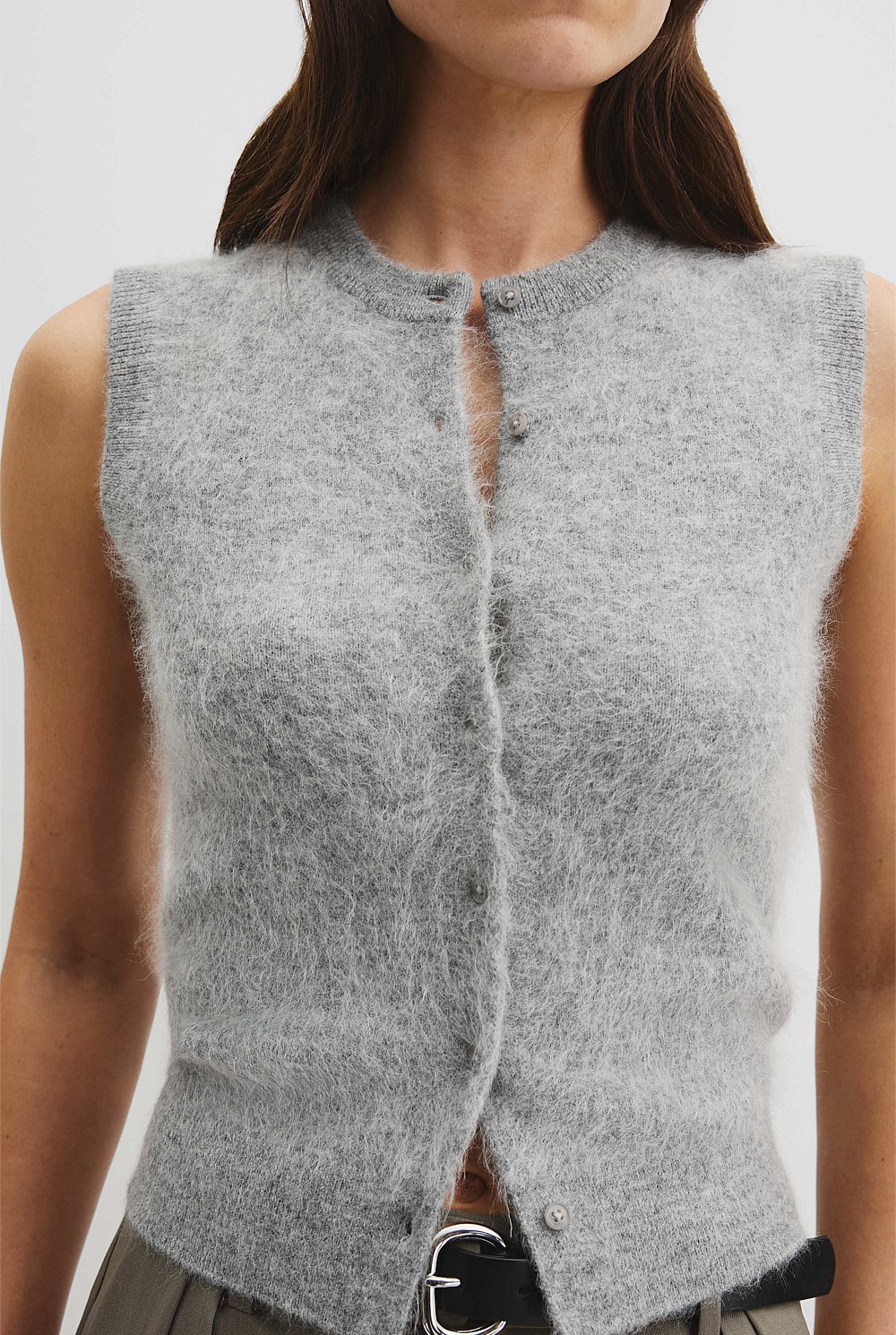 High Pile Knit Vest