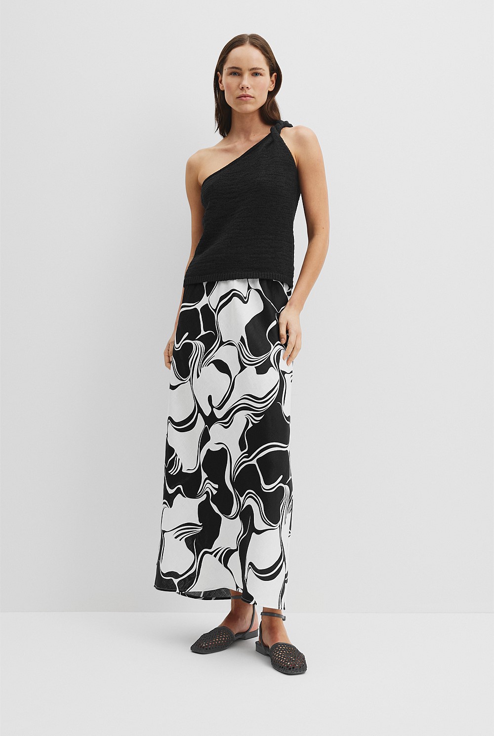 Asymmetrical Twist Knit Tank