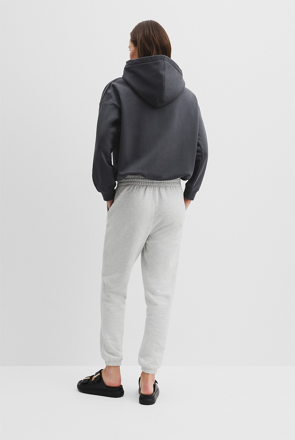 Australian Good Earth Cotton Drawcord Hooded Sweat