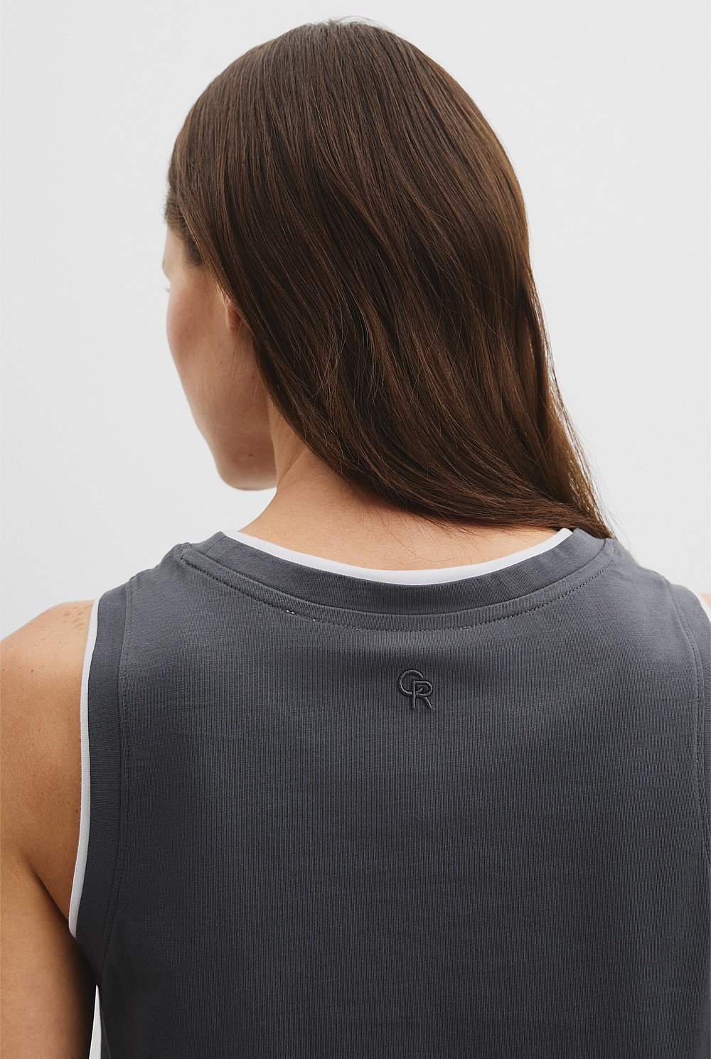 Australian Cotton Contrast Detail Tank