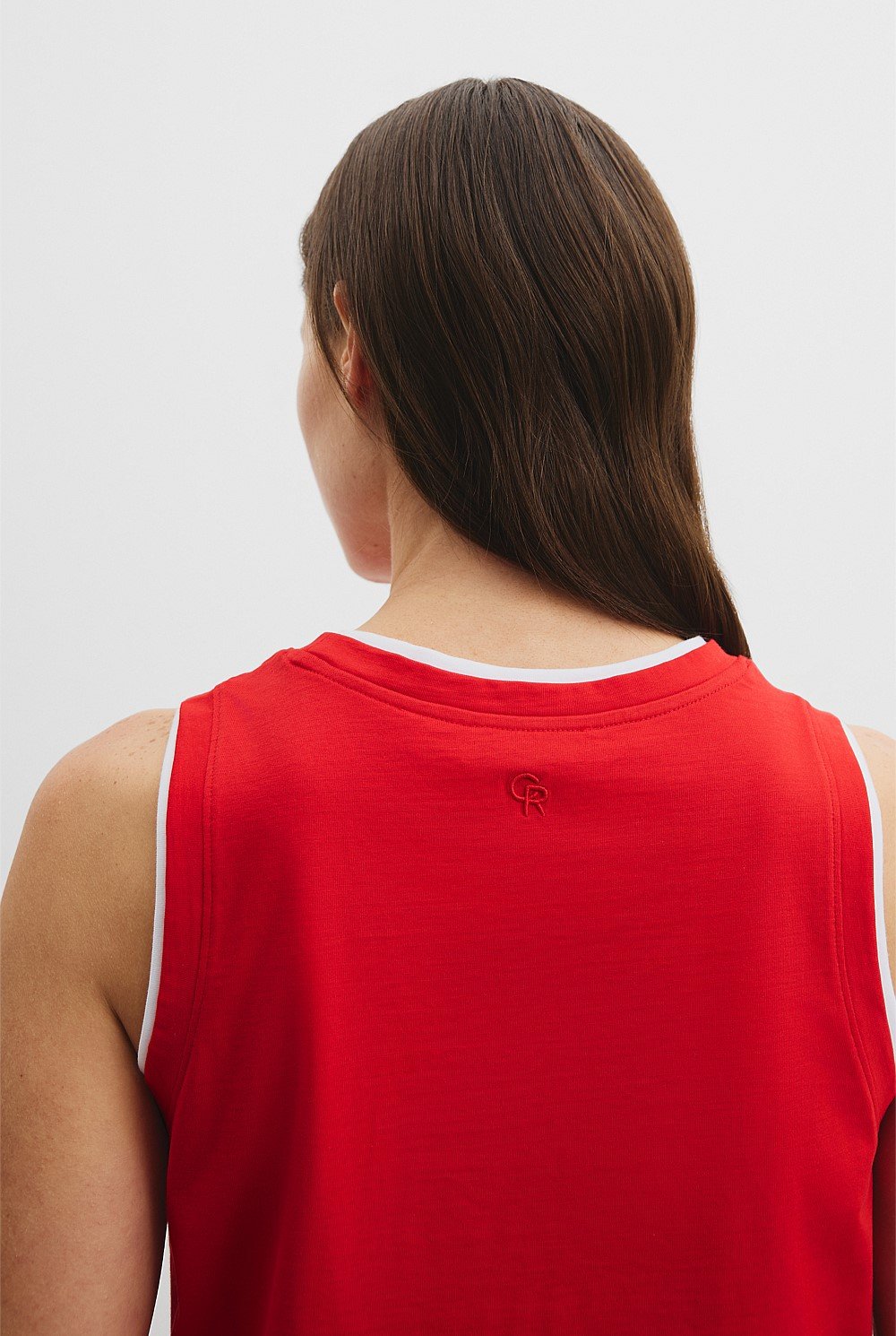 Australian Cotton Contrast Detail Tank