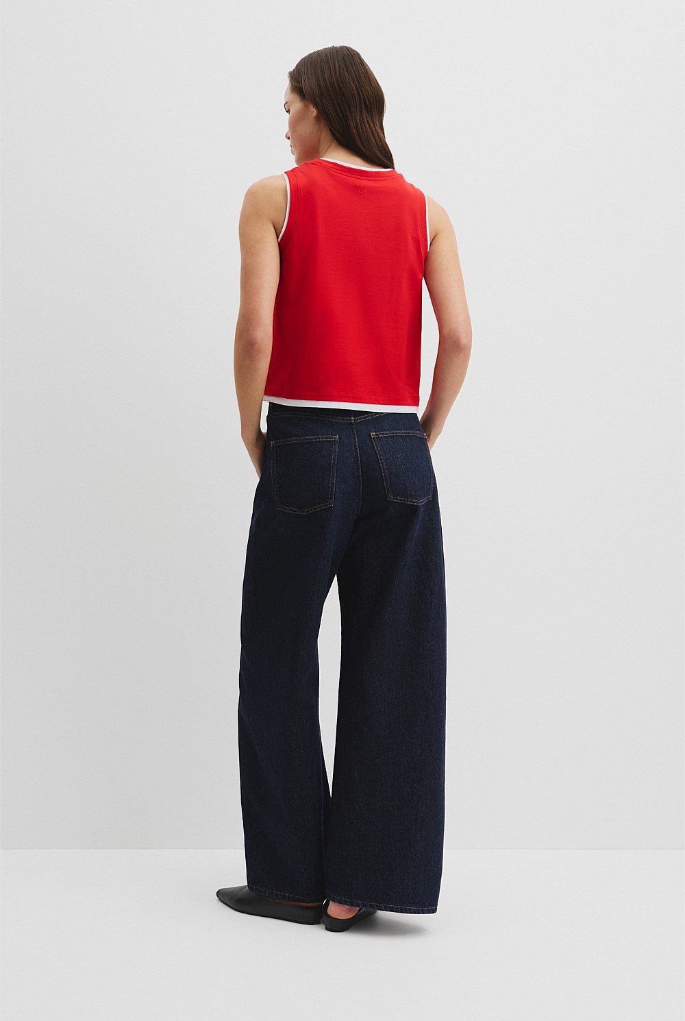Australian Cotton Contrast Detail Tank