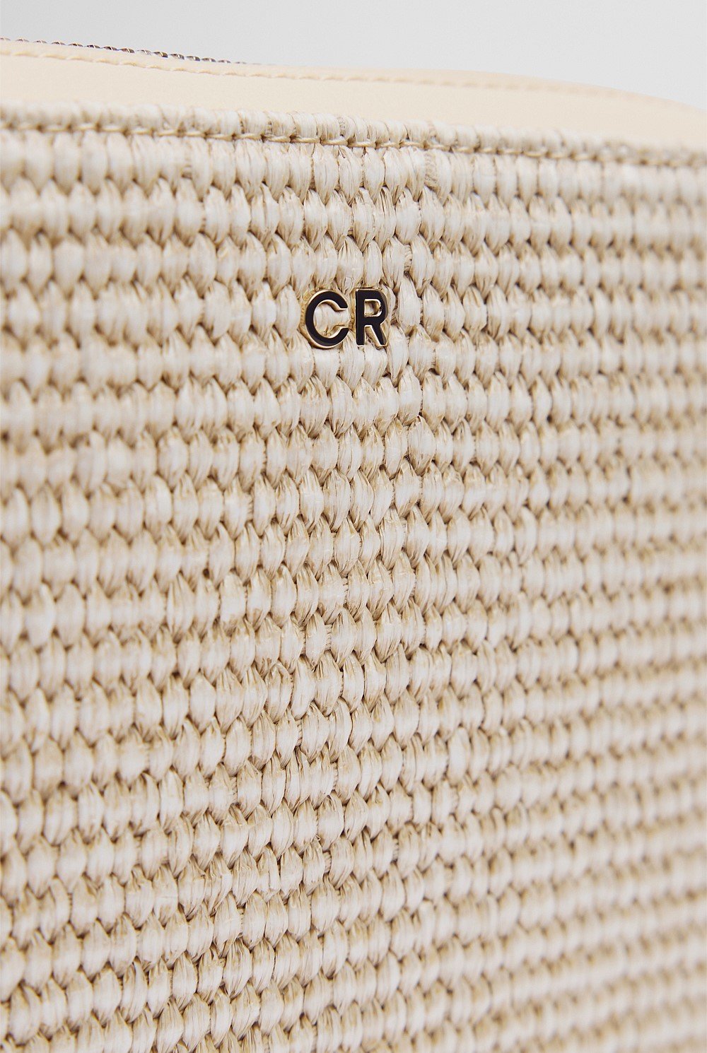 Woven Contrast Camera Bag