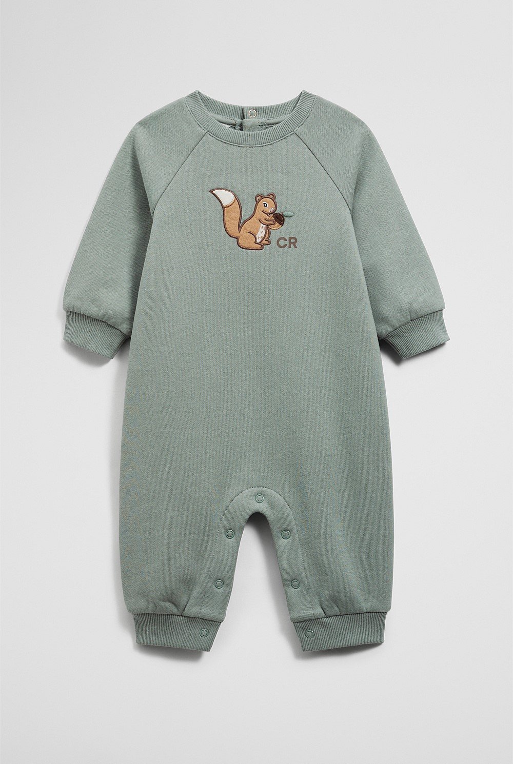 Organically Grown Cotton Squirrel Oversized Jumpsuit