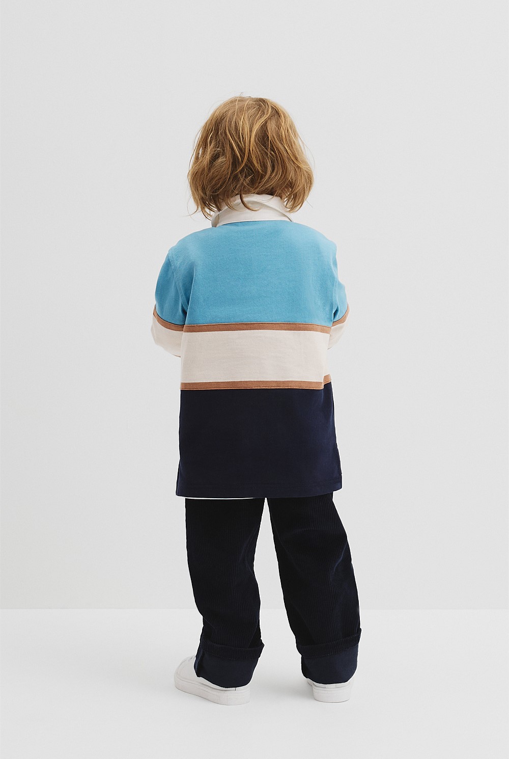 Organically Grown Cotton Block Stripe Rugby