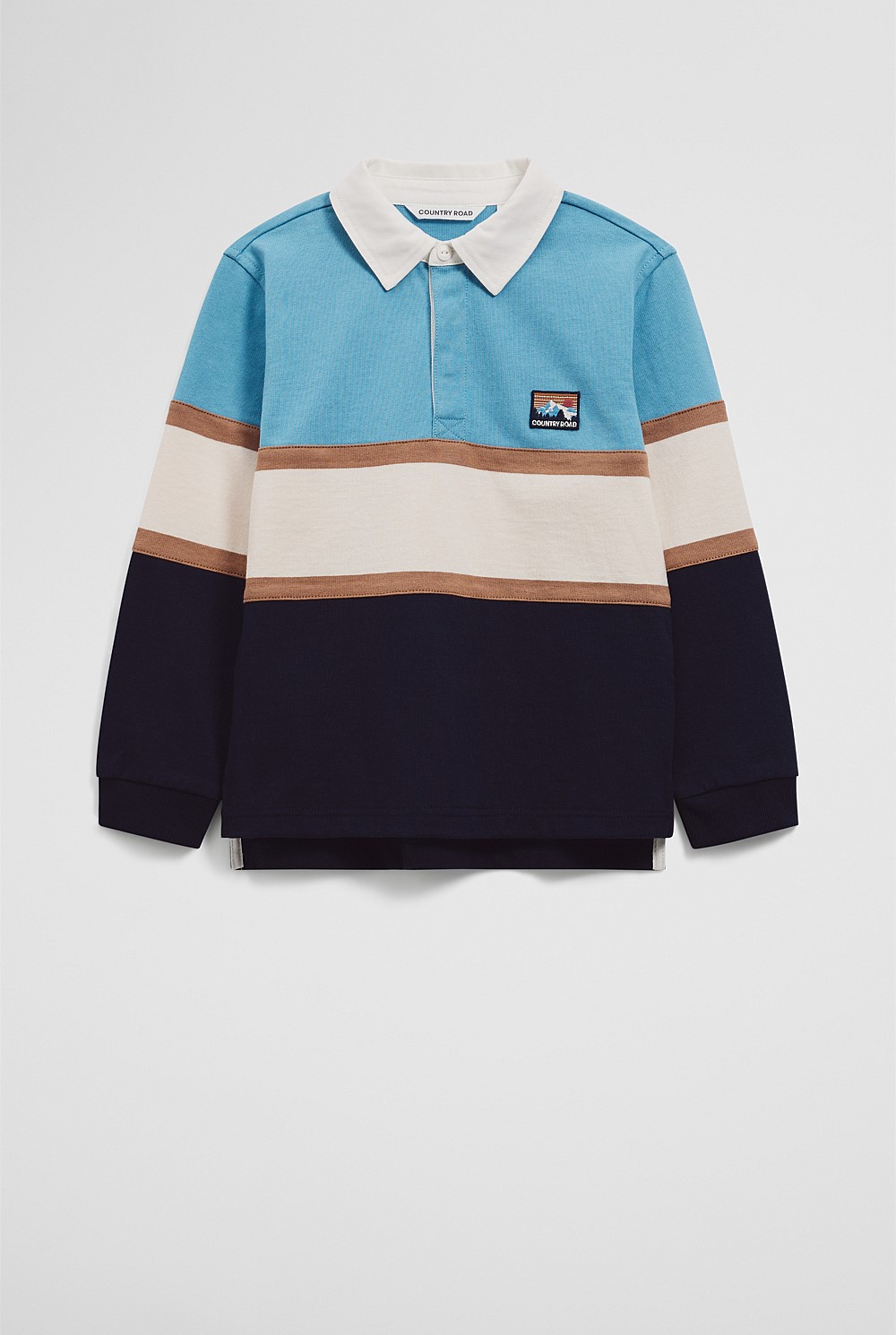 Organically Grown Cotton Block Stripe Rugby